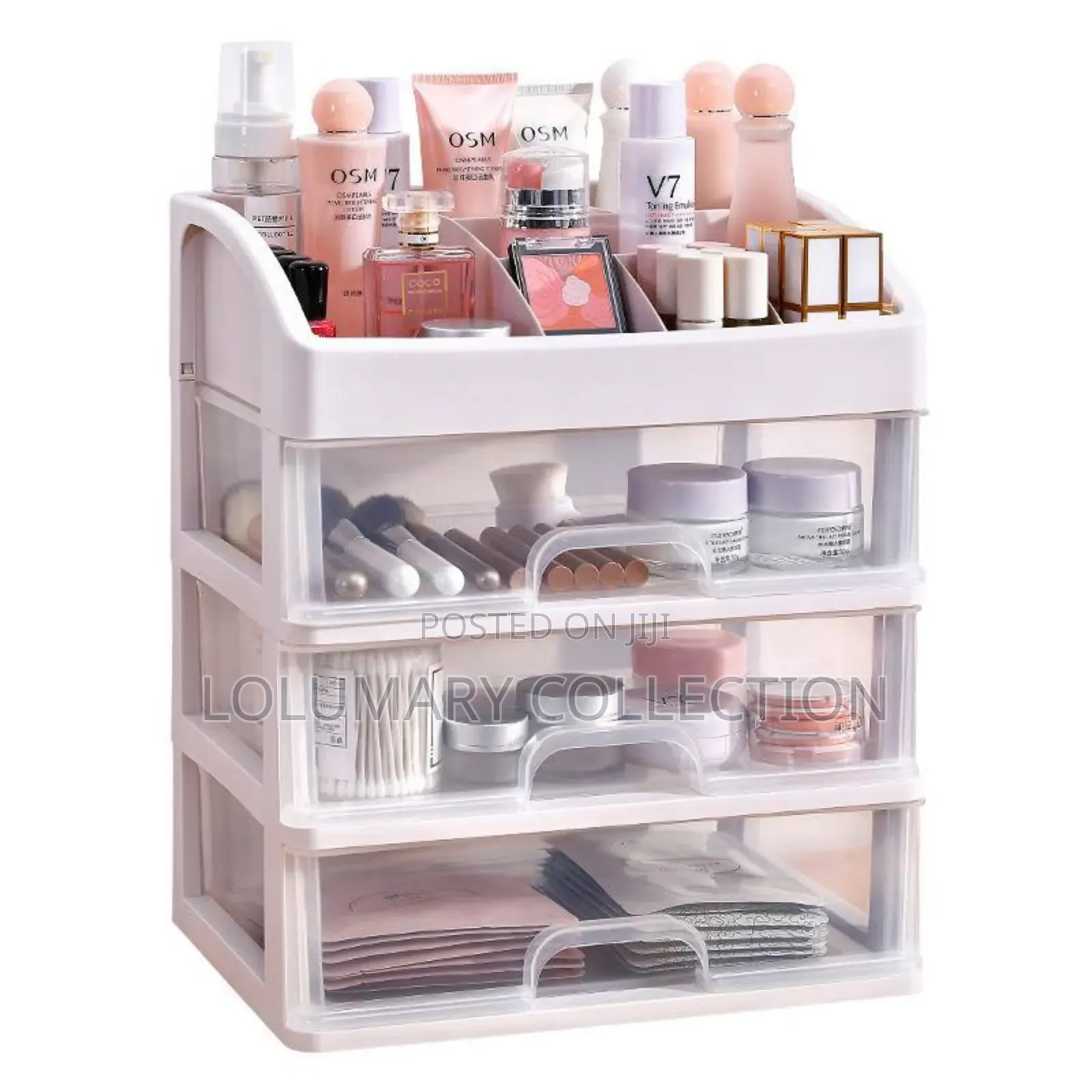 Multi-Layer Makeup Jewelry Organizer – 4 Step Storage Rack