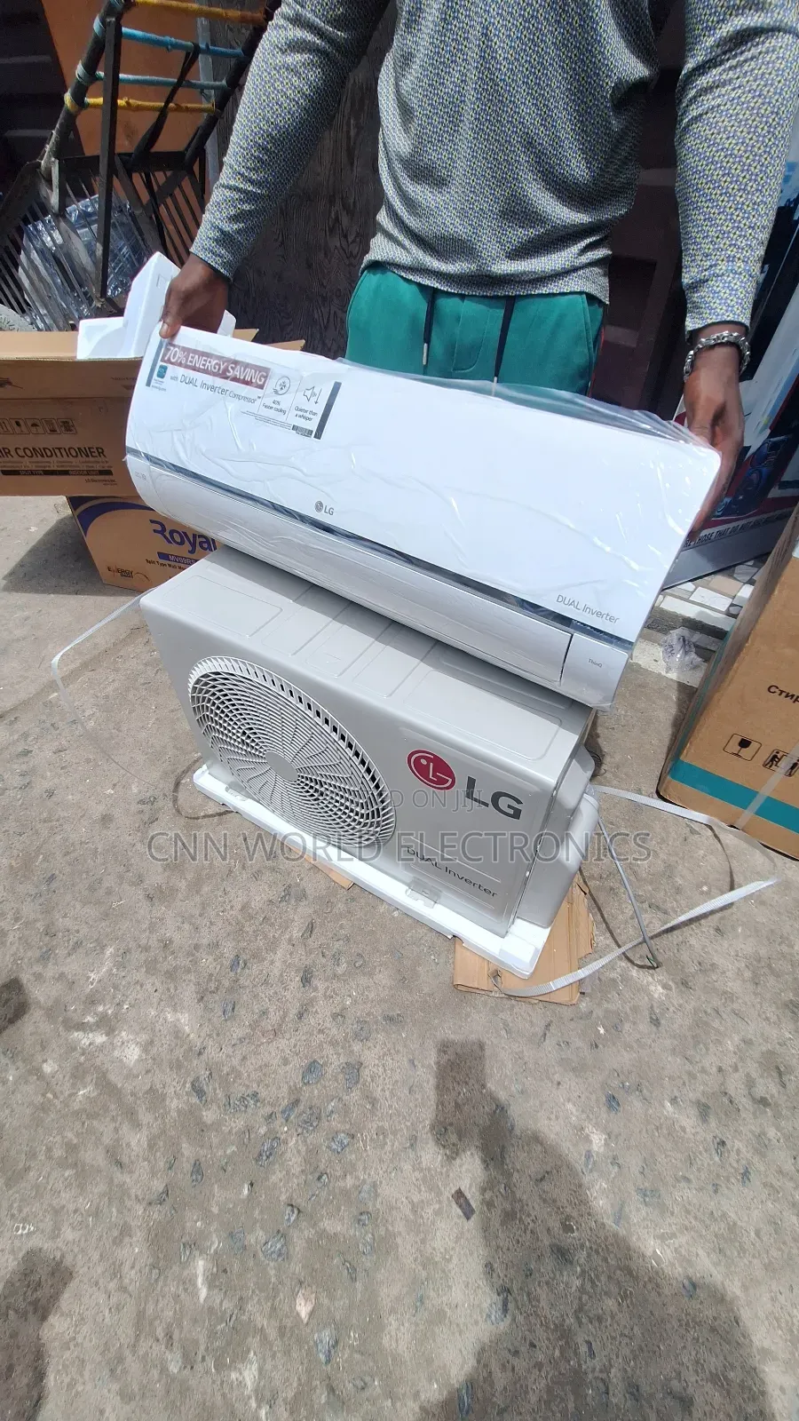 New Lg 1.5hp Dual Inverter Split Ac (R410a) Copper Super Cooling