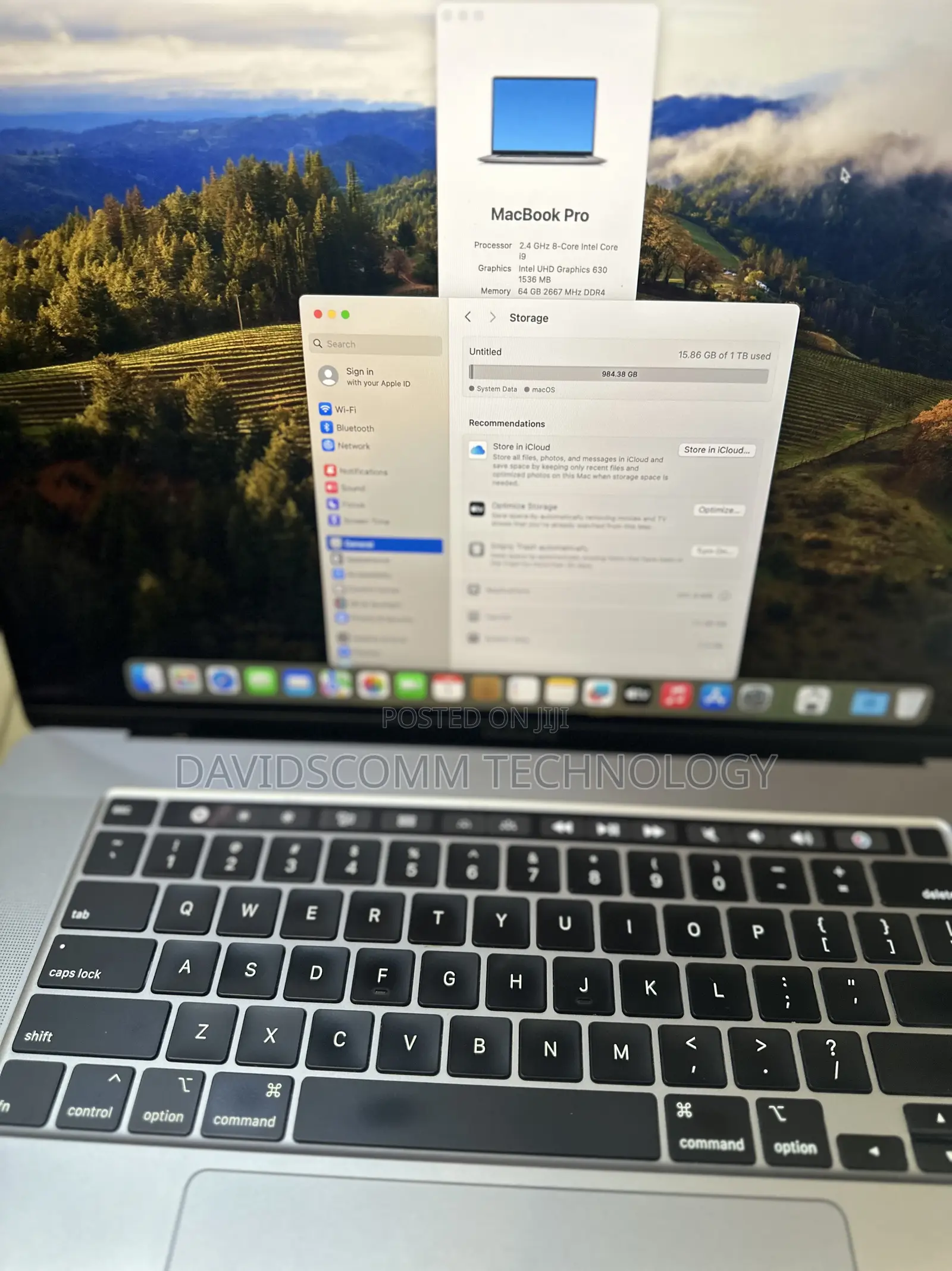 Laptop Apple MacBook Pro 2019 64GB Intel Core i9 SSD 1T