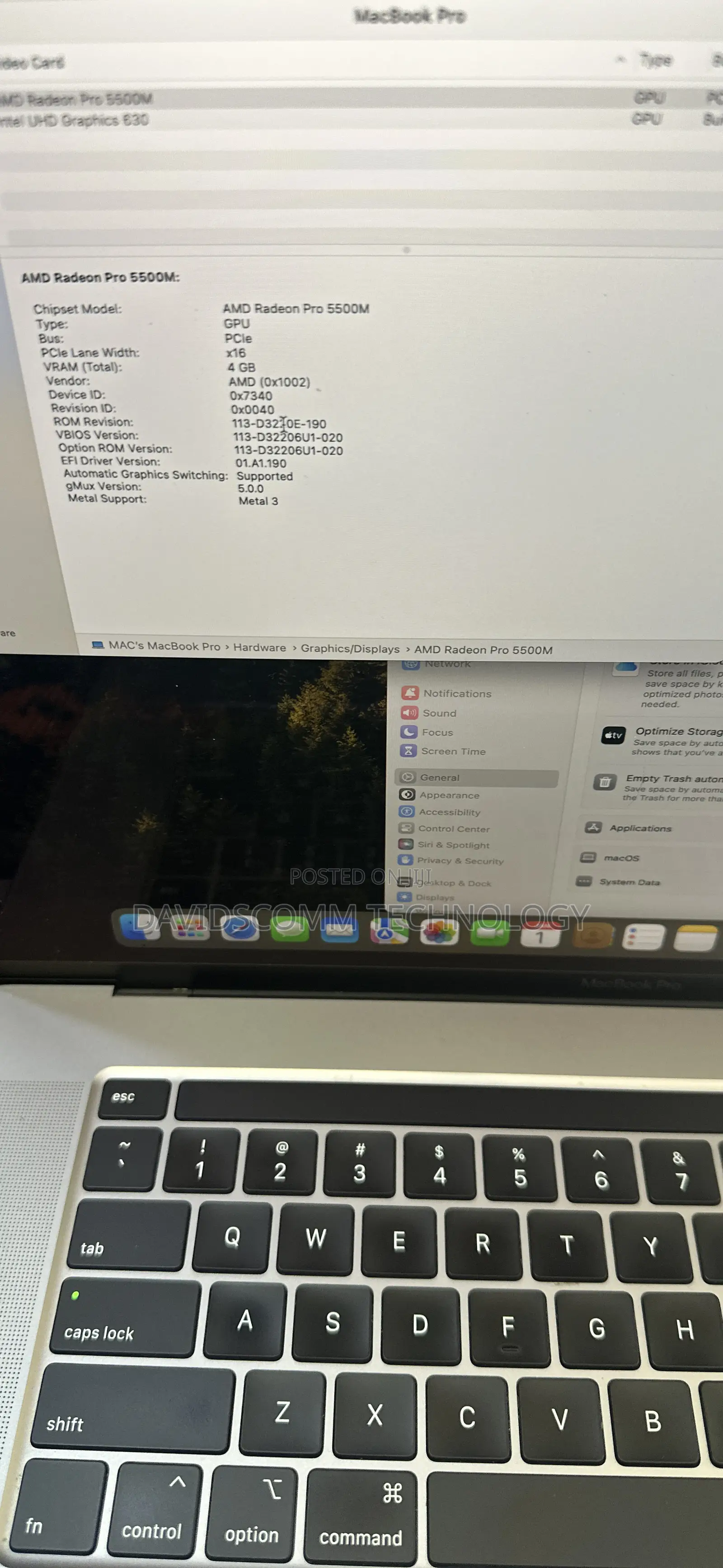 Laptop Apple MacBook Pro 2019 64GB Intel Core i9 SSD 1T