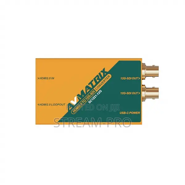 Avmatrix Hdmi 2.0 to 12g-Sdi Broadcast Signal Converter