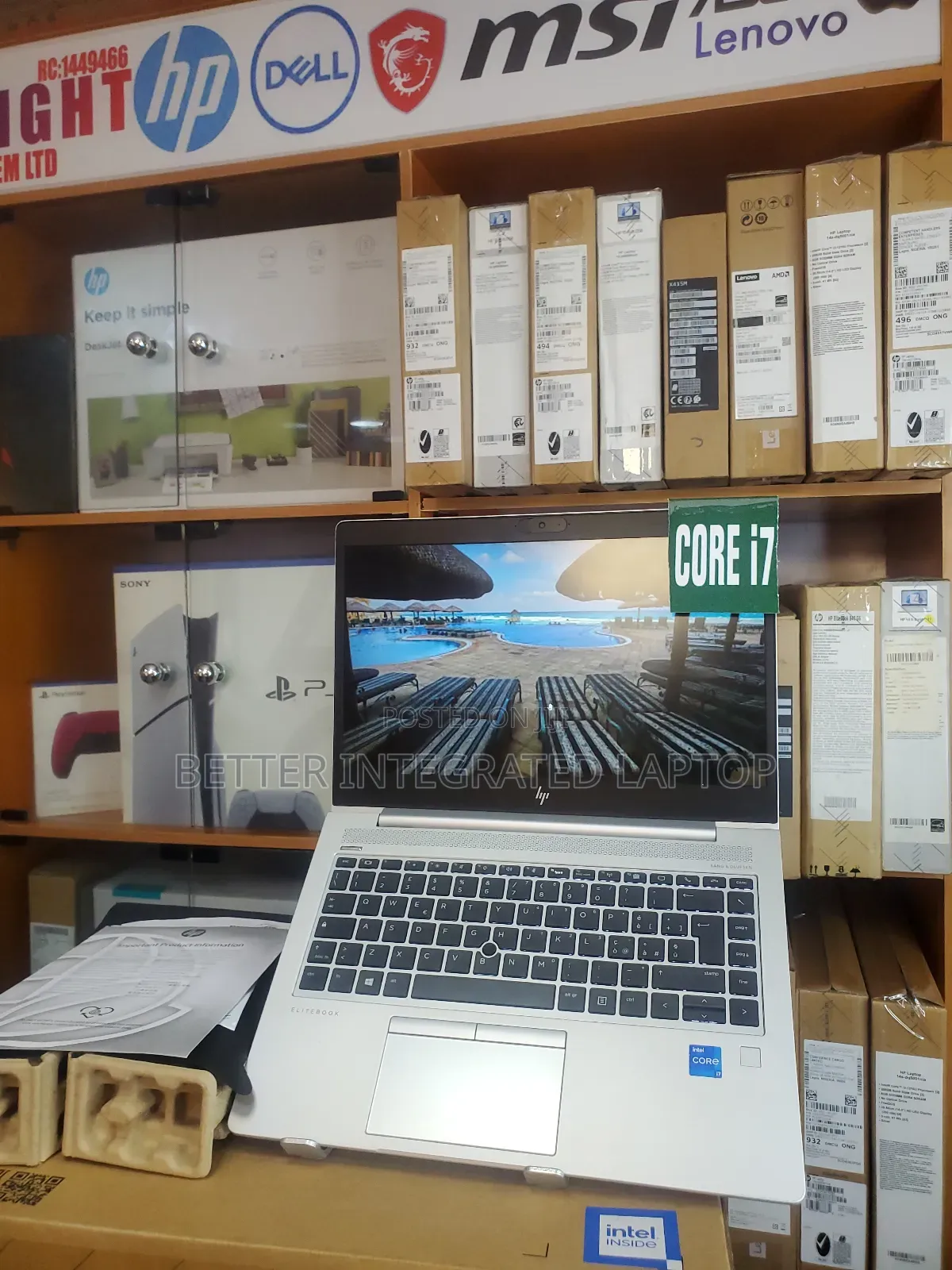 New Laptop HP EliteBook 830 G5 8GB Intel Core 7 SSD 512GB