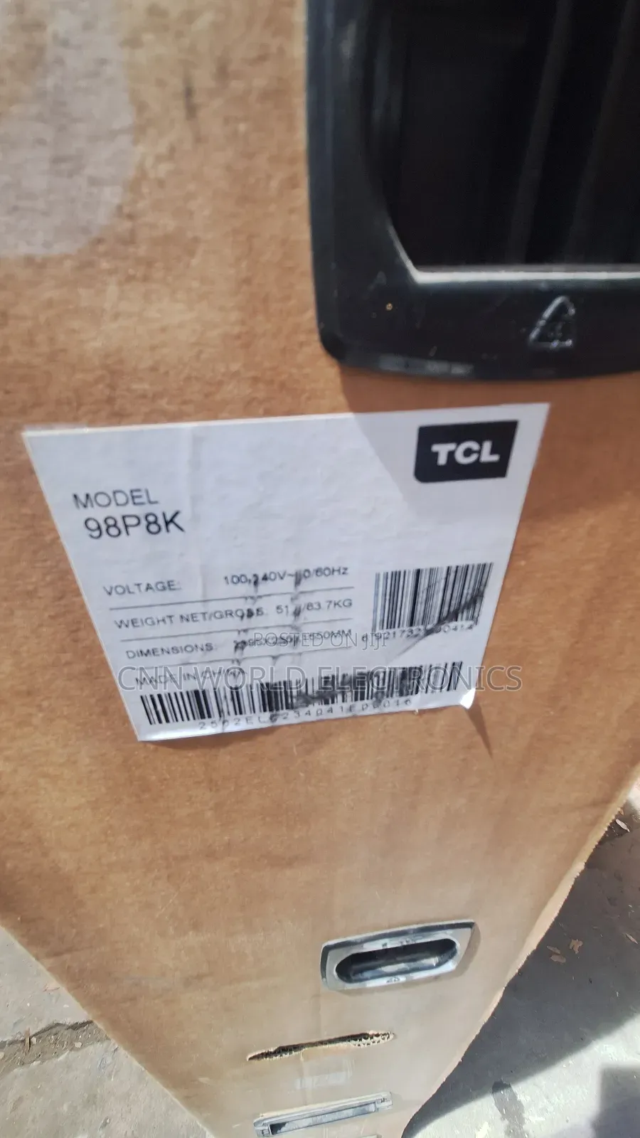 New TCL 98"Inche Qled Google Tv (98p8k) Netflix Youtube Bluetooth