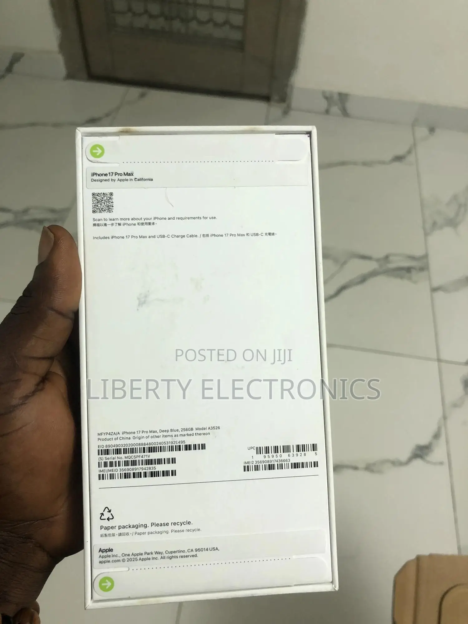 New Apple iPhone 17 Pro Max 512 GB Blue