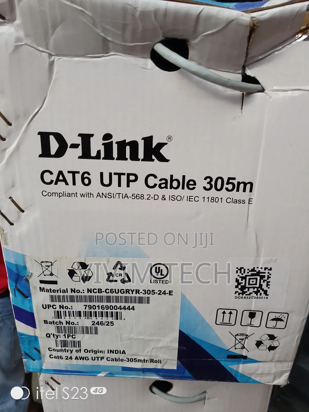 Dlink Cat 6 Utp 305m Pure Copper Cable
