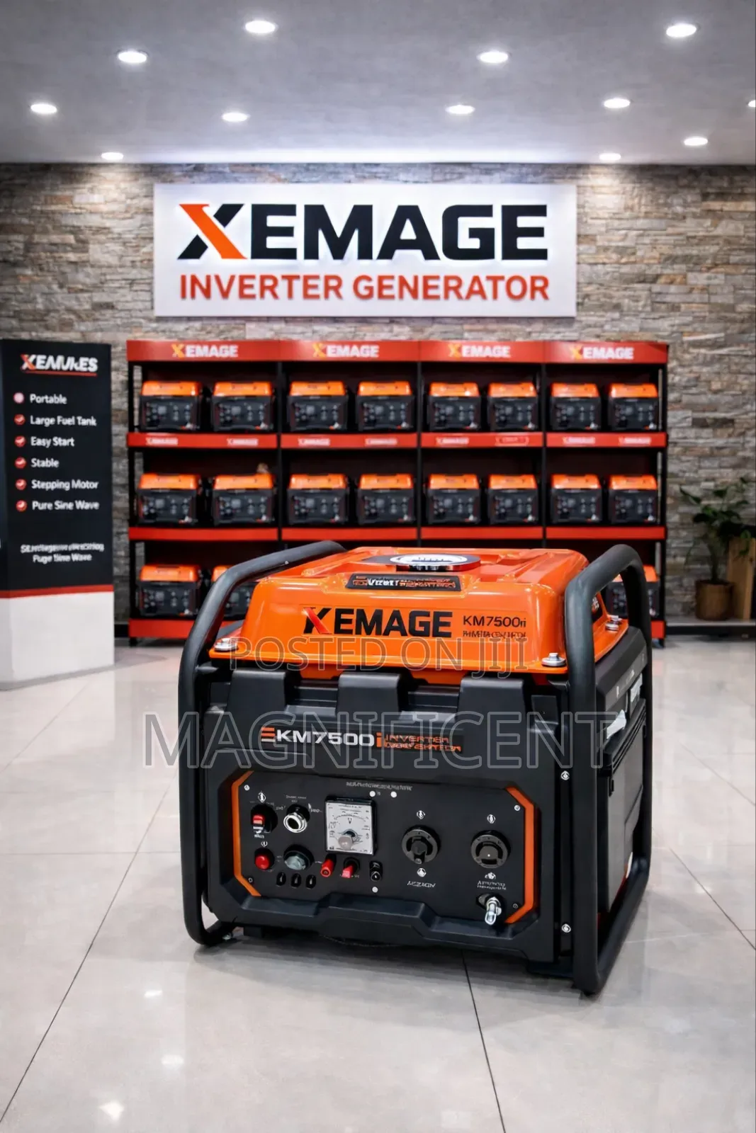 Kemage Km7500i Inverter Generator – 7.5kva Powerful Silent