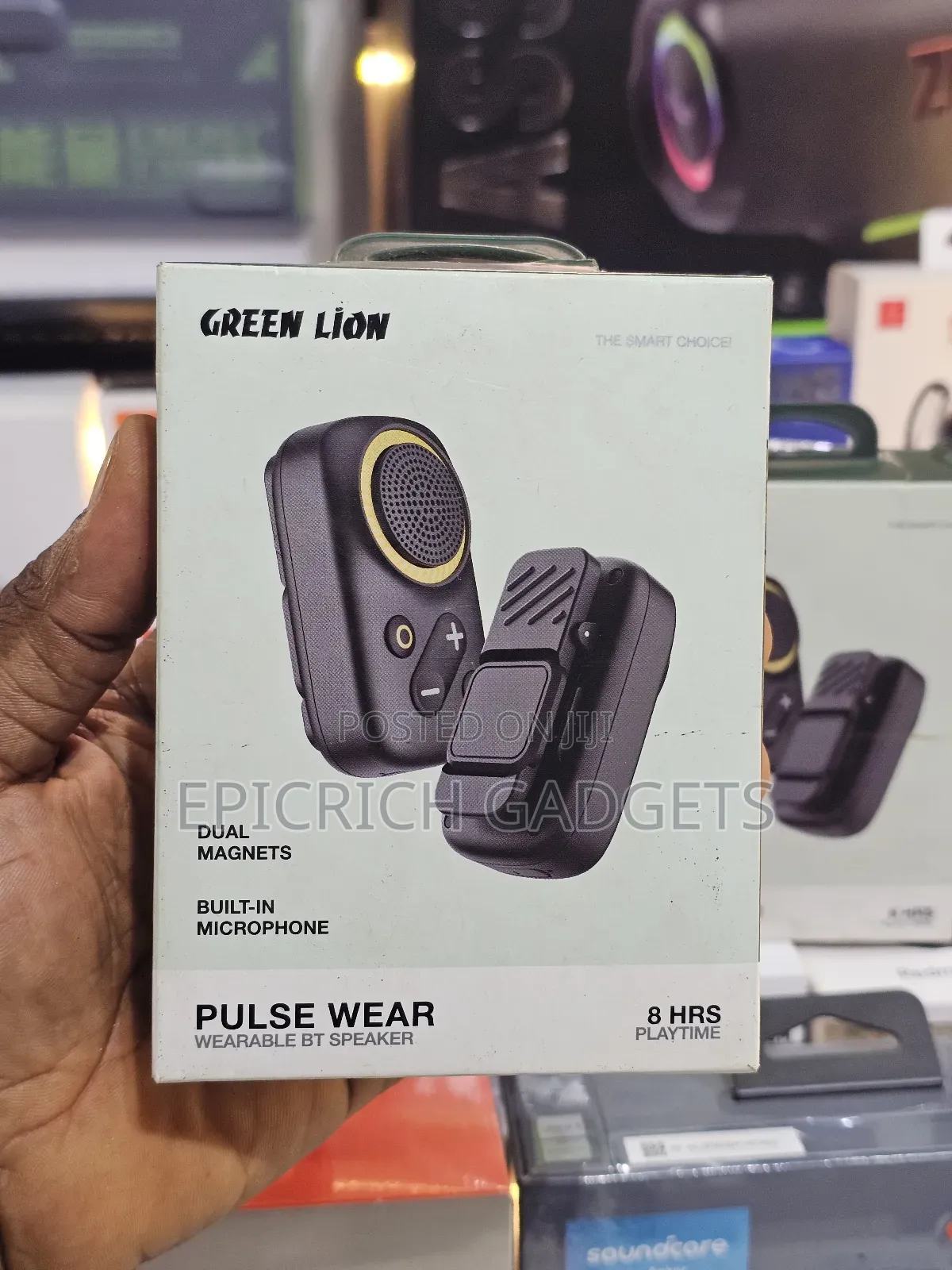 Green Lion Pulse Wear Wearable Bt Speaker Mic Ipx5