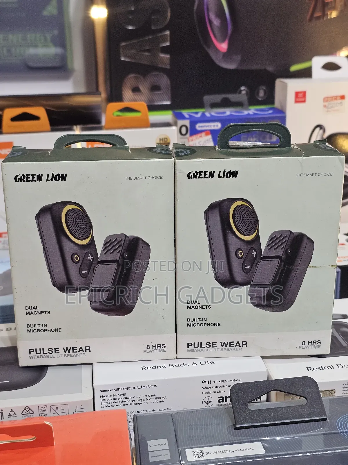 Green Lion Pulse Wear Wearable Bt Speaker Mic Ipx5
