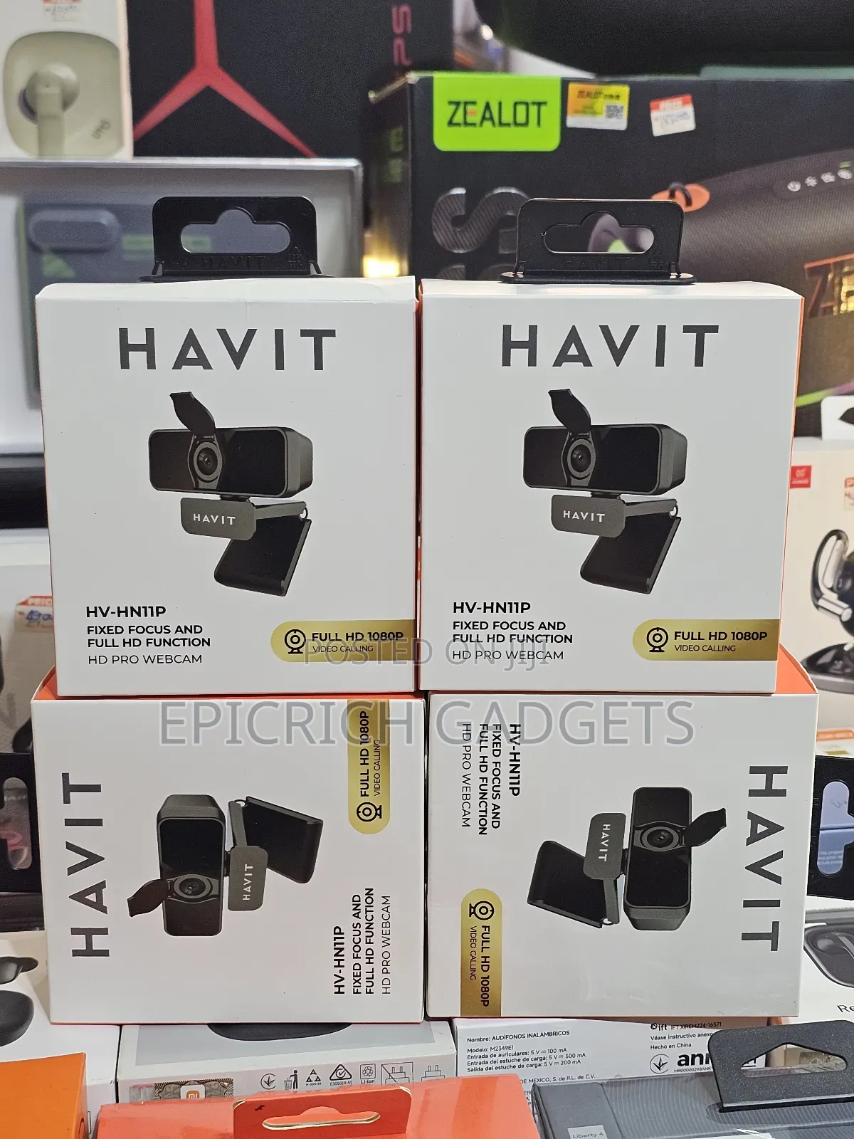 Havit Hv-Hn12g 1080p Hd Pro Webcam With Built-in Mic