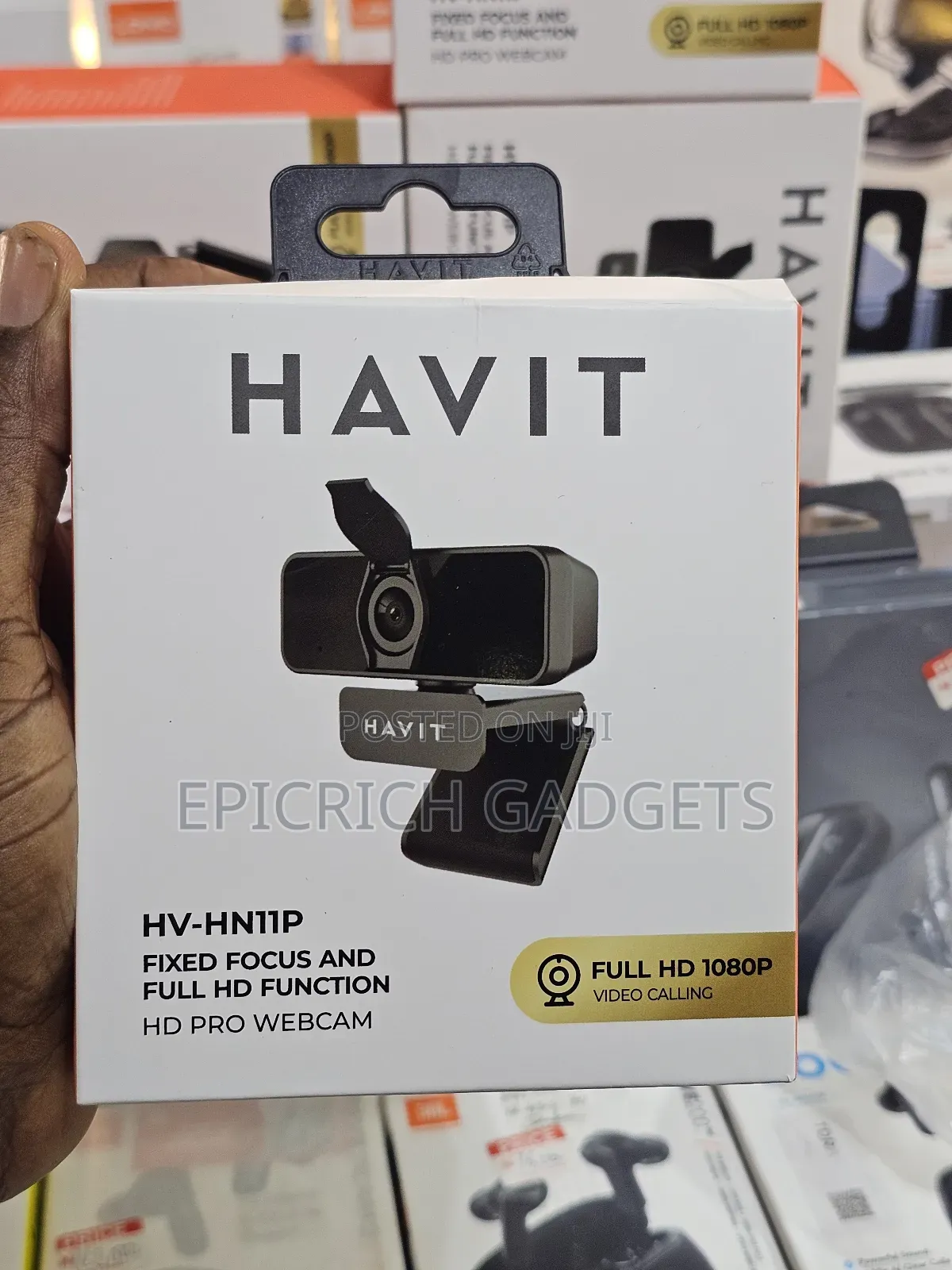 Havit Hv-Hn12g 1080p Hd Pro Webcam With Built-in Mic