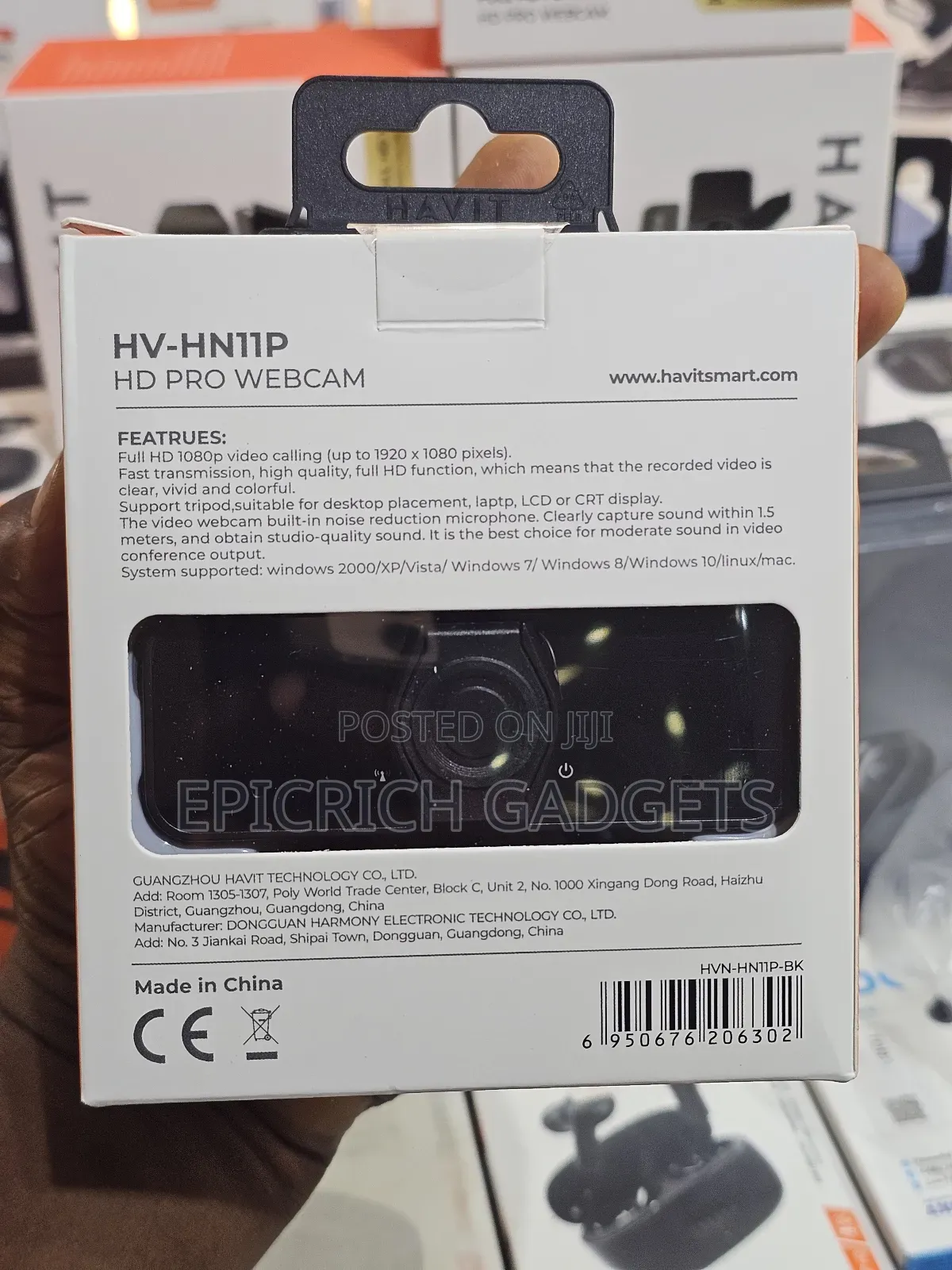 Havit Hv-Hn12g 1080p Hd Pro Webcam With Built-in Mic