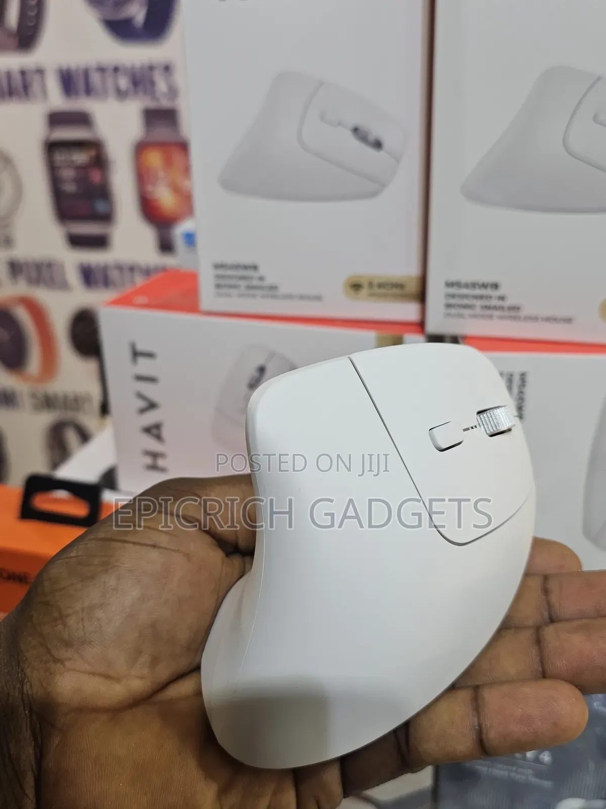 Havit Ms45wb Ergonomic Bluetooth Mouse Bionic Snail Design