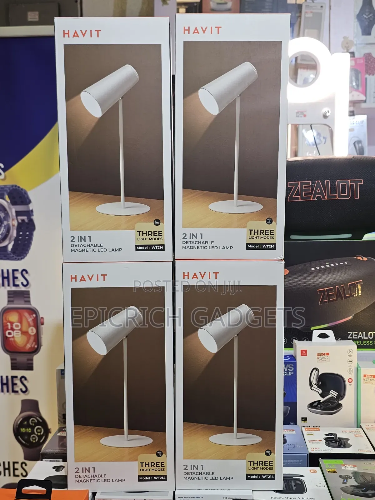 Havit Wt214 2-in-1 Detachable Magnetic Led Lamp Usb Desk Lamp