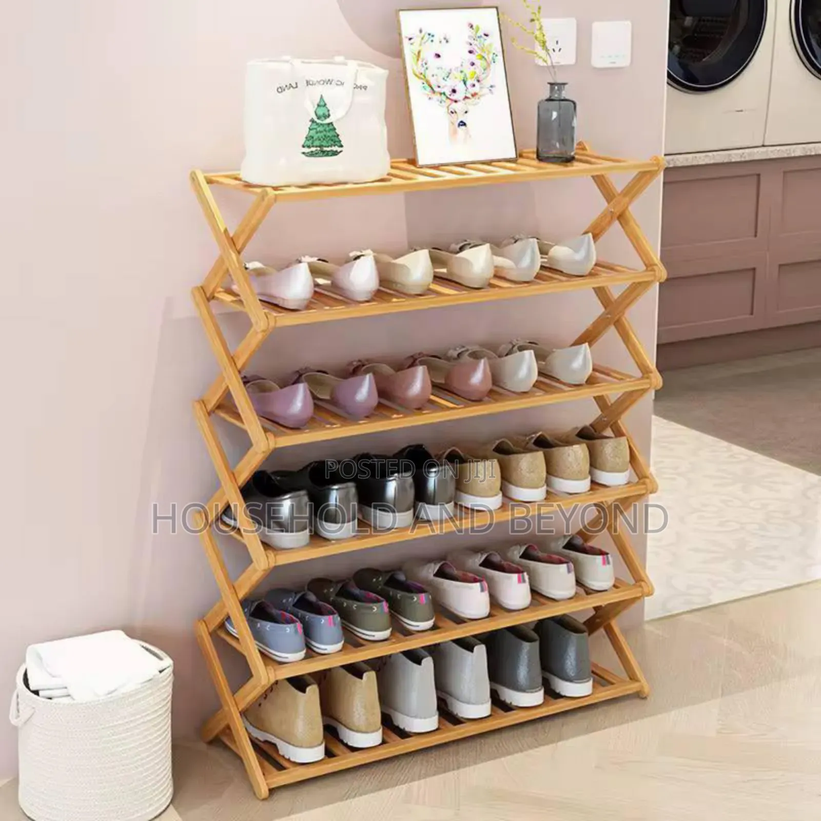 6 Layer Bamboo Shoe Rack