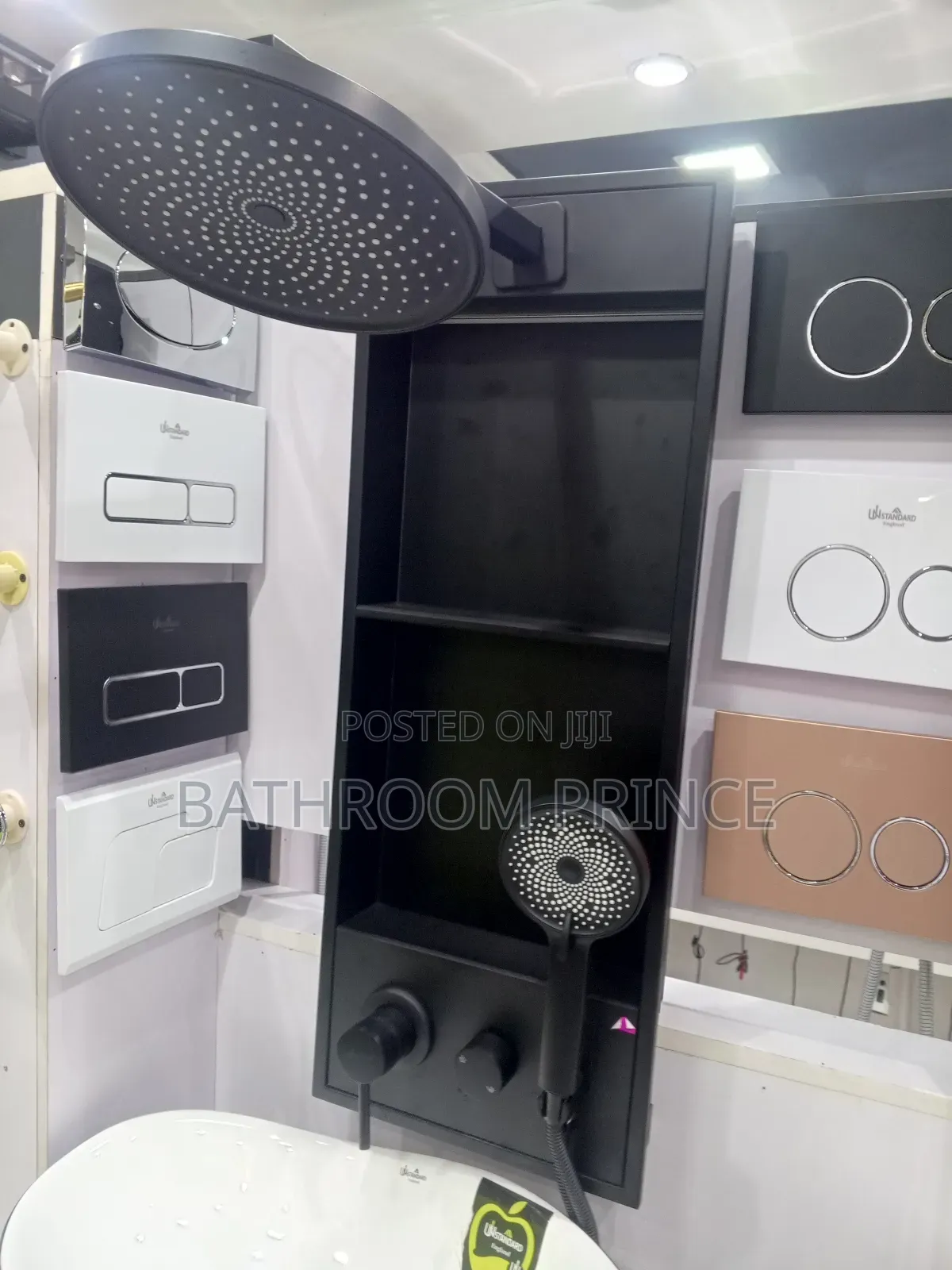 Luxury Power Shower With Shelf