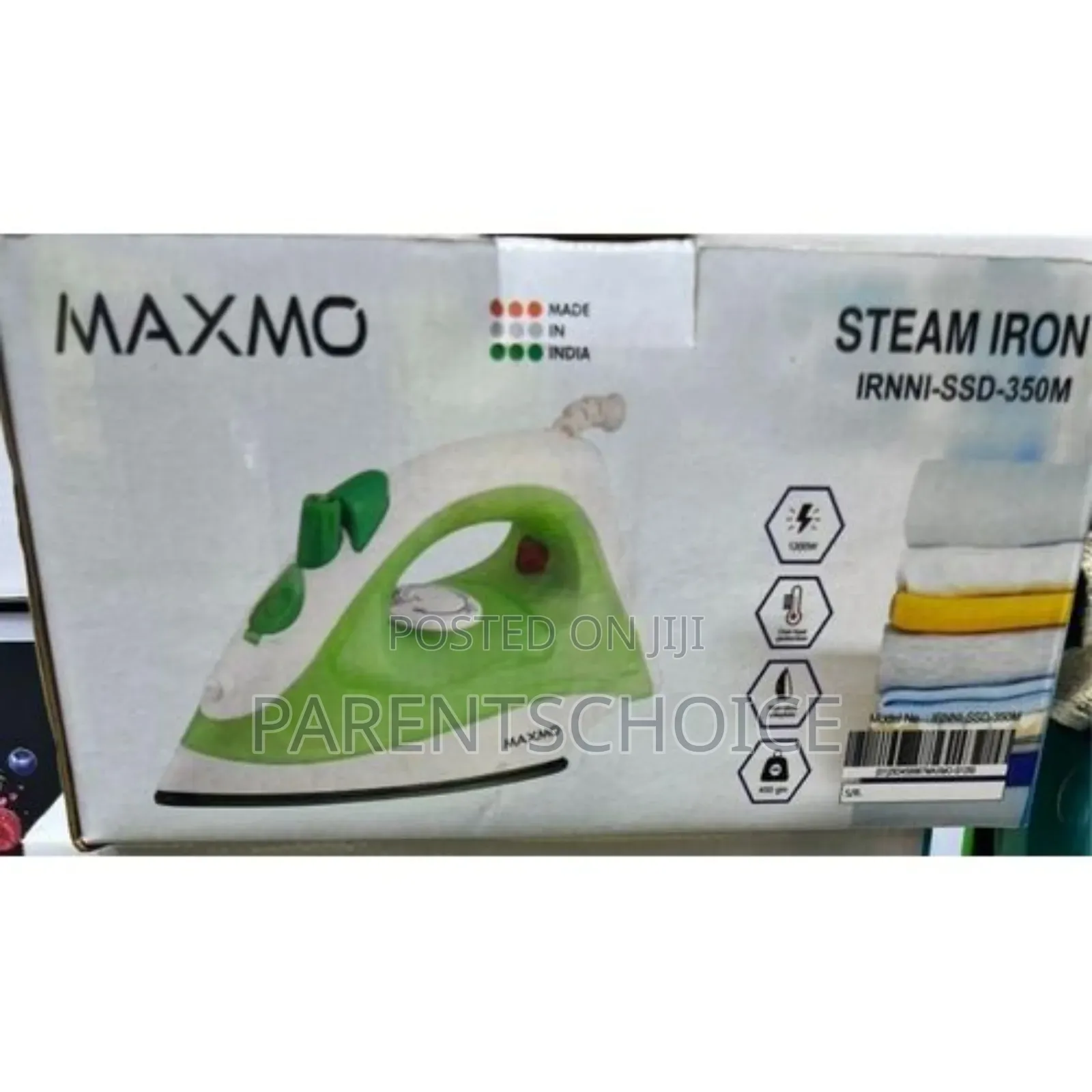 Maxmo High Quality 1200w Steam Iron for Laundry/Ironing