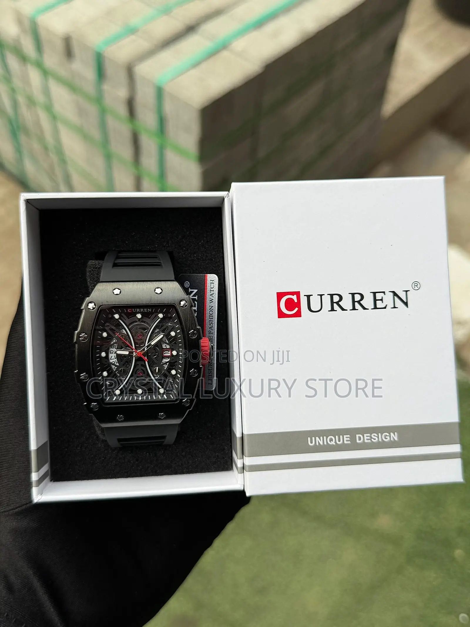 Curren Quality Men Rubber Strap Wristwatch