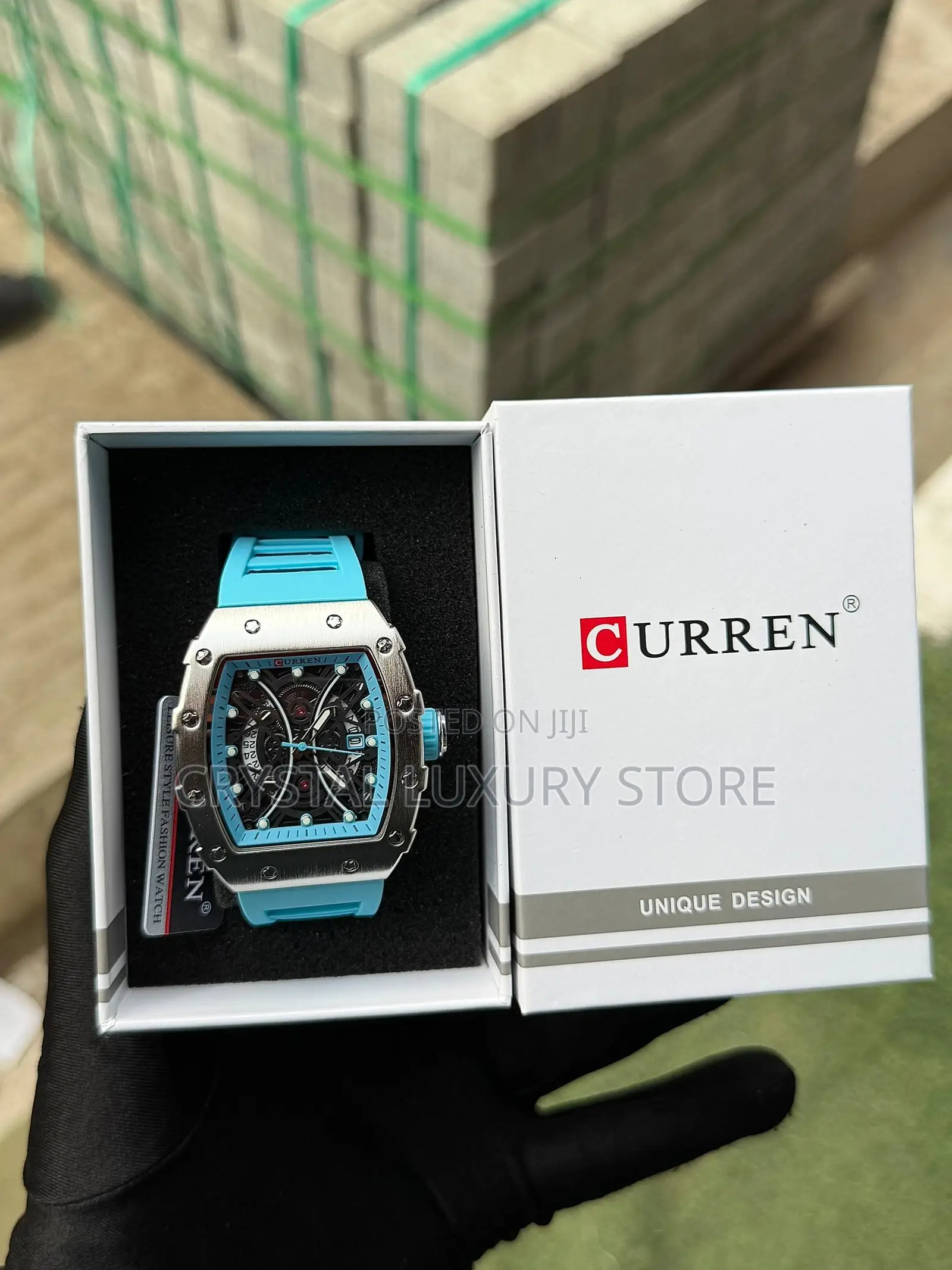 Curren Quality Men Rubber Strap Wristwatch