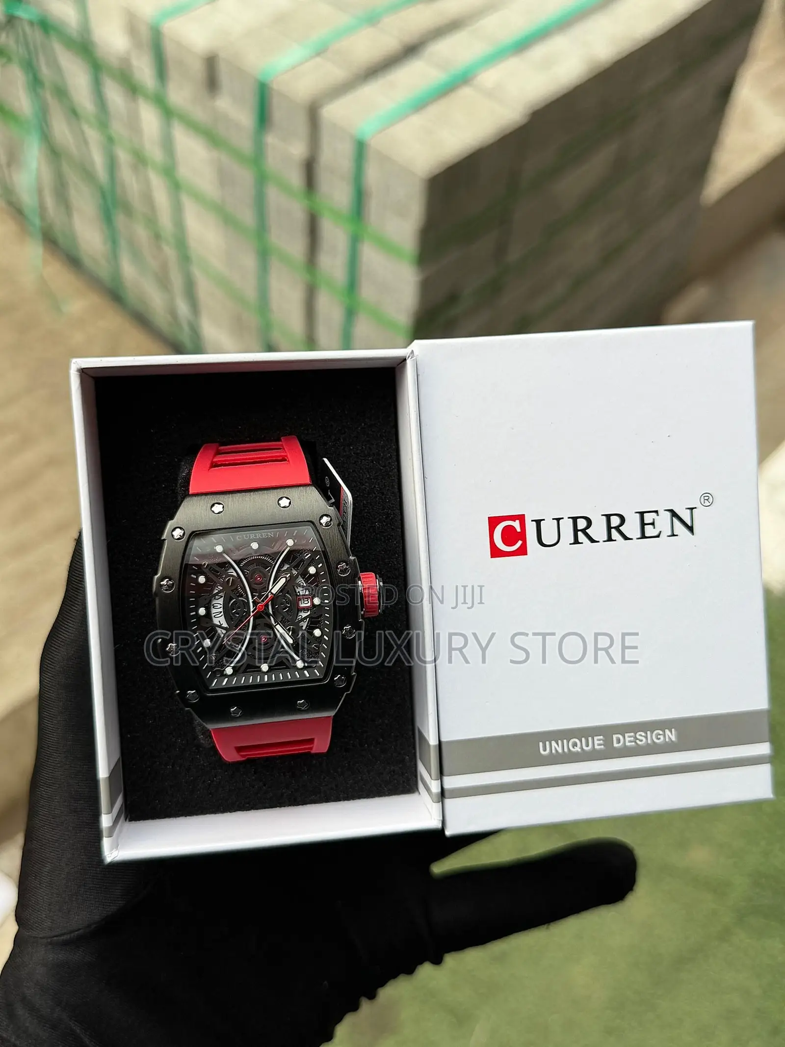 Curren Quality Men Rubber Strap Wristwatch