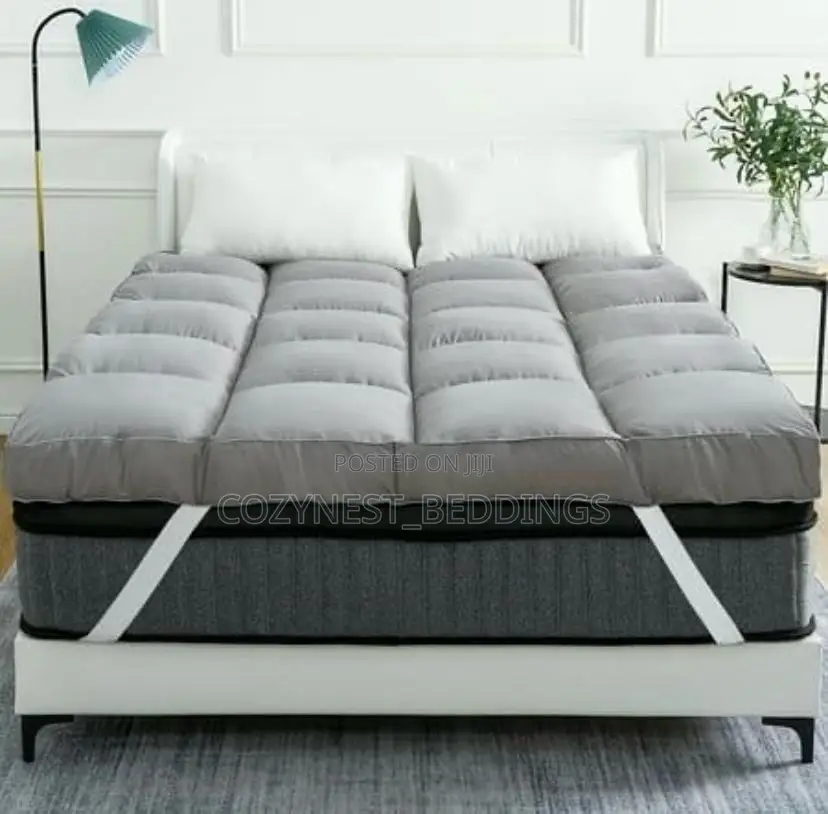 Premium Mattress Topper – Soft Quilted Bed Topper With Elastic Straps