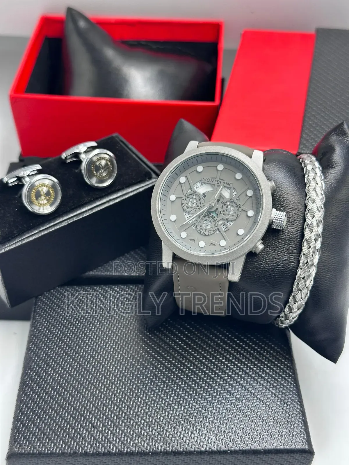Montblanc Leather Wristwatch