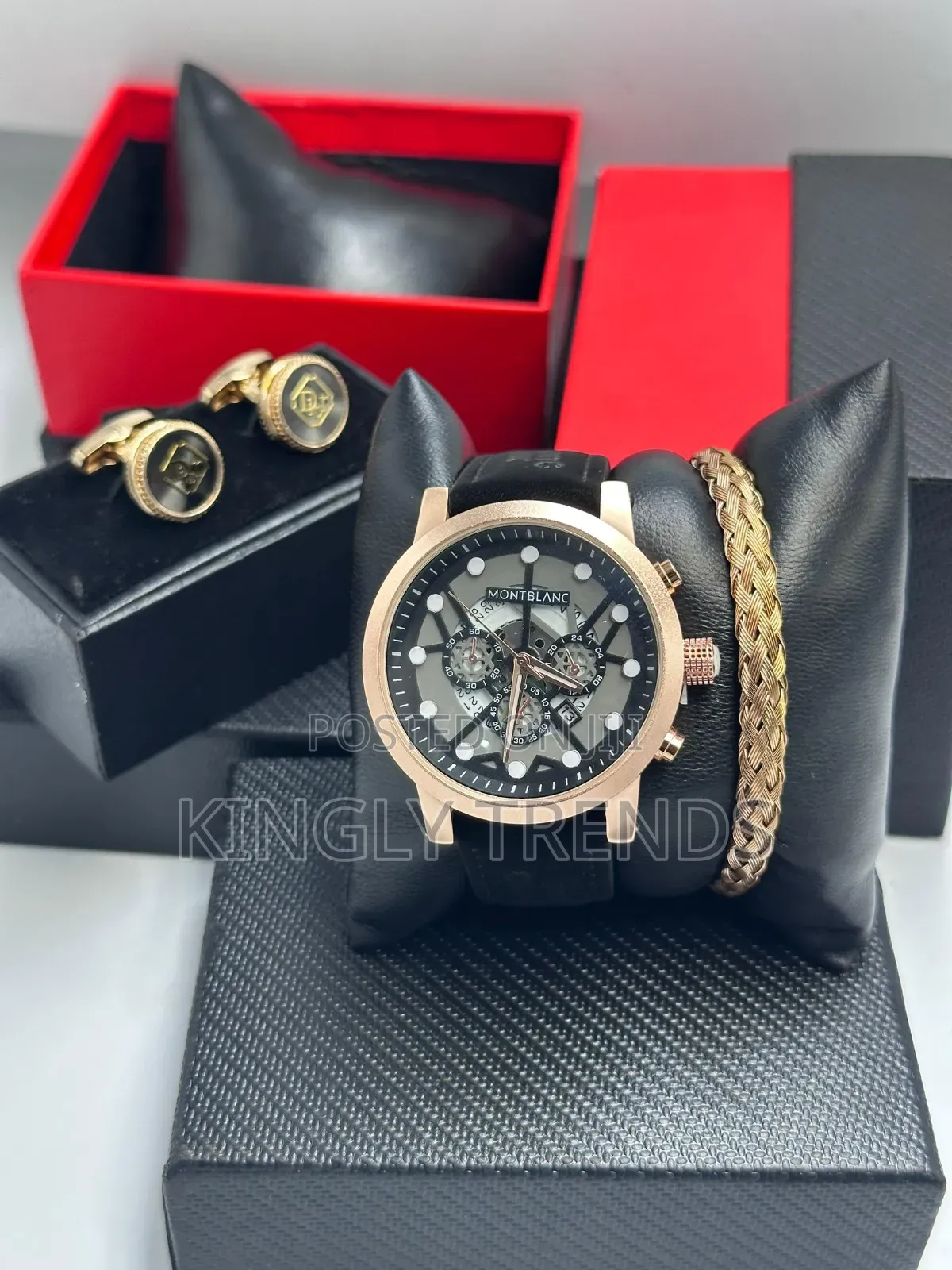 Montblanc Leather Wristwatch