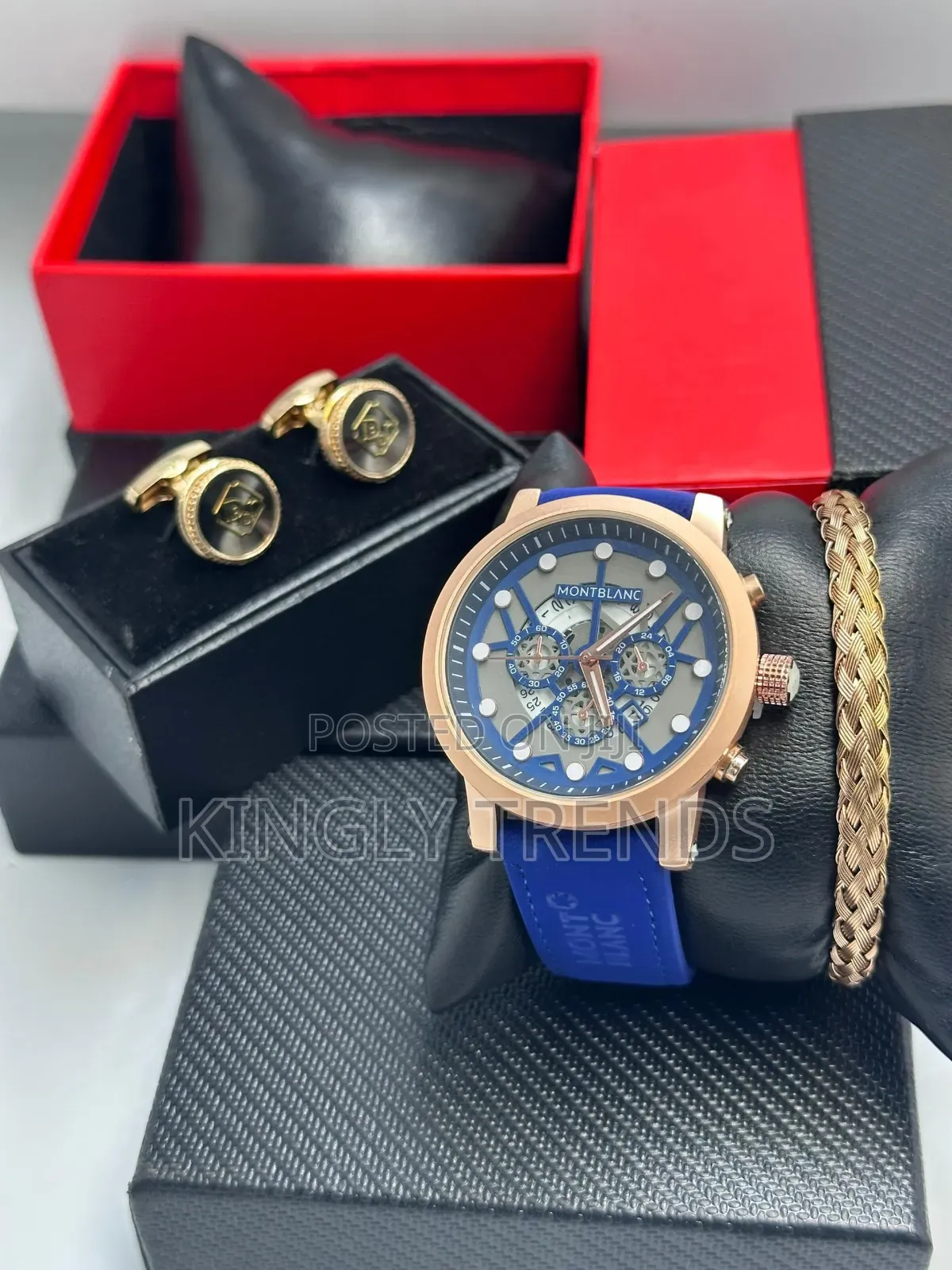 Montblanc Leather Wristwatch