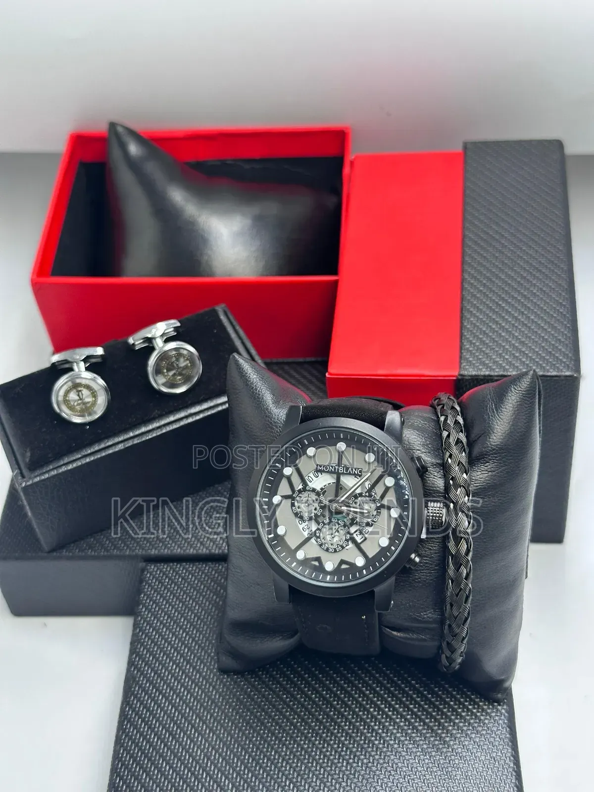 Montblanc Leather Wristwatch