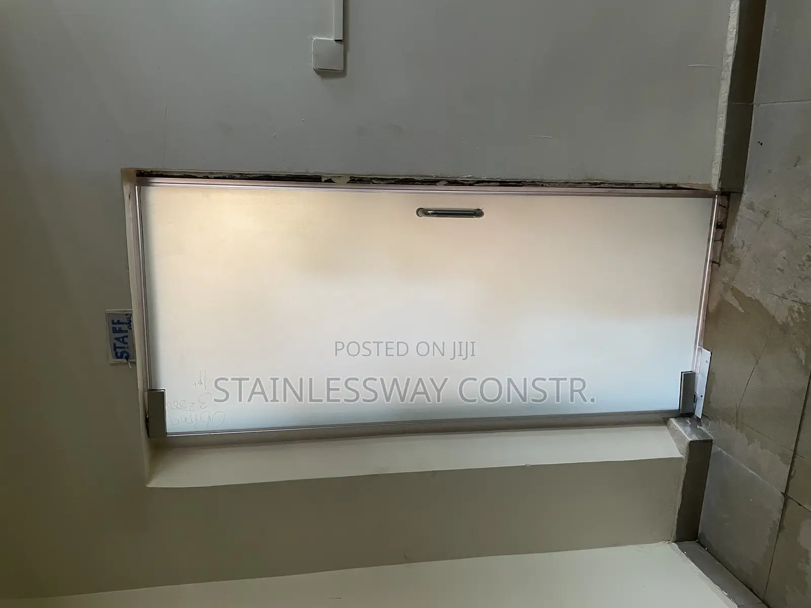 Single Frosted Swing Glass Door
