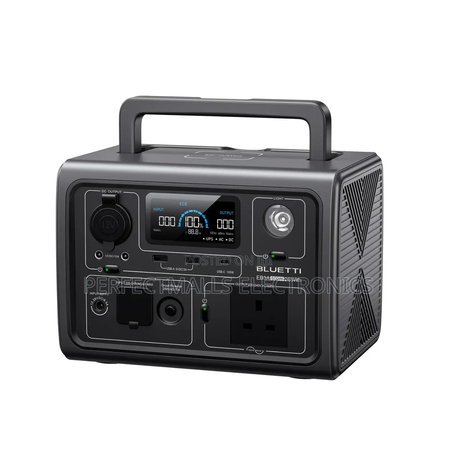 Bluetti 600w 286wh Portable Power Station Eb3a