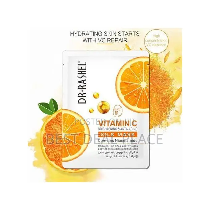 Dr Rashell 5pcs Dr Rashel Vitamin C Brightening Anti-Aging Silk Mask
