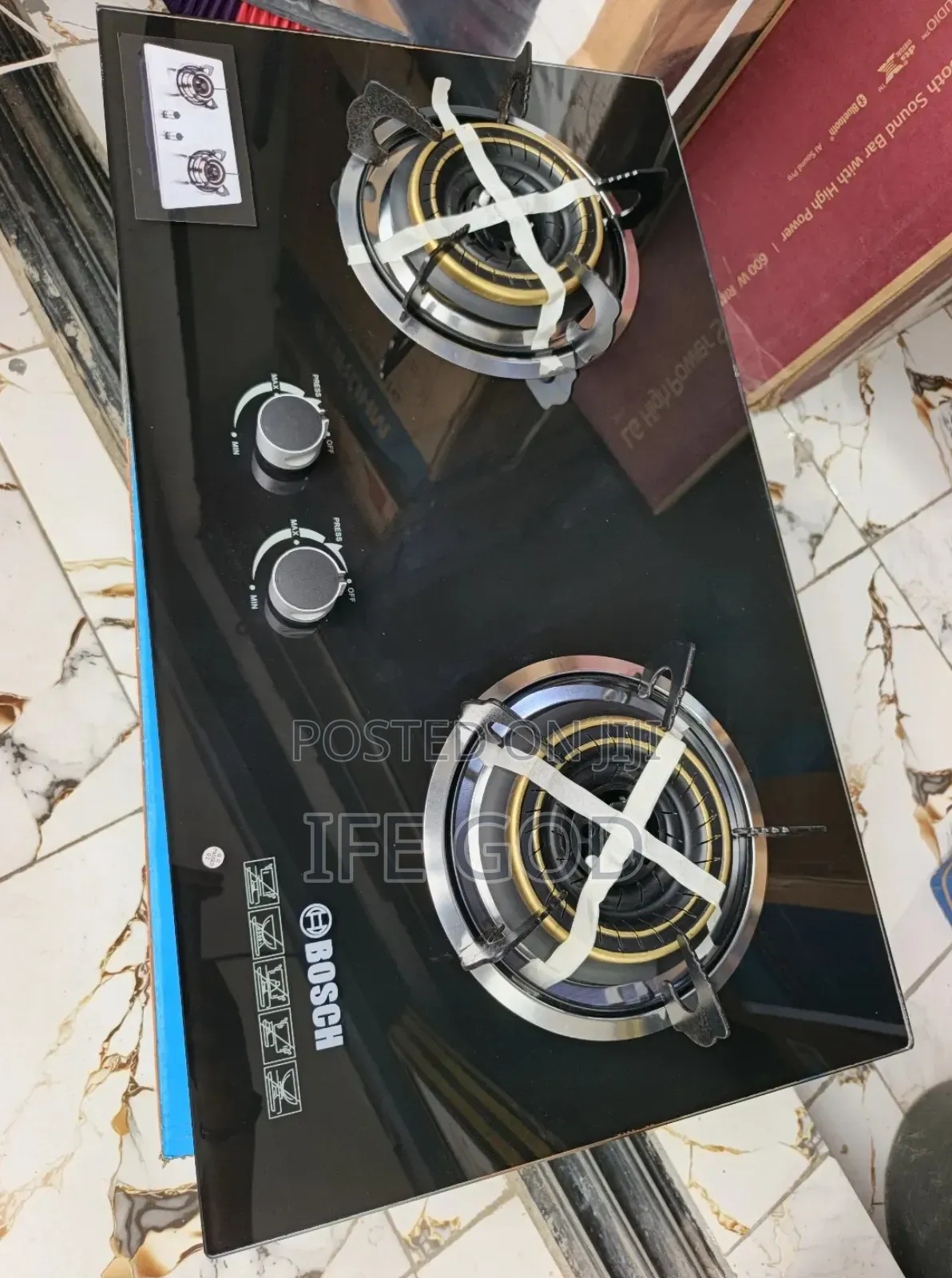 Original Bosch Built-in Premium Quality Luxury 2 Burners Gas Cooker