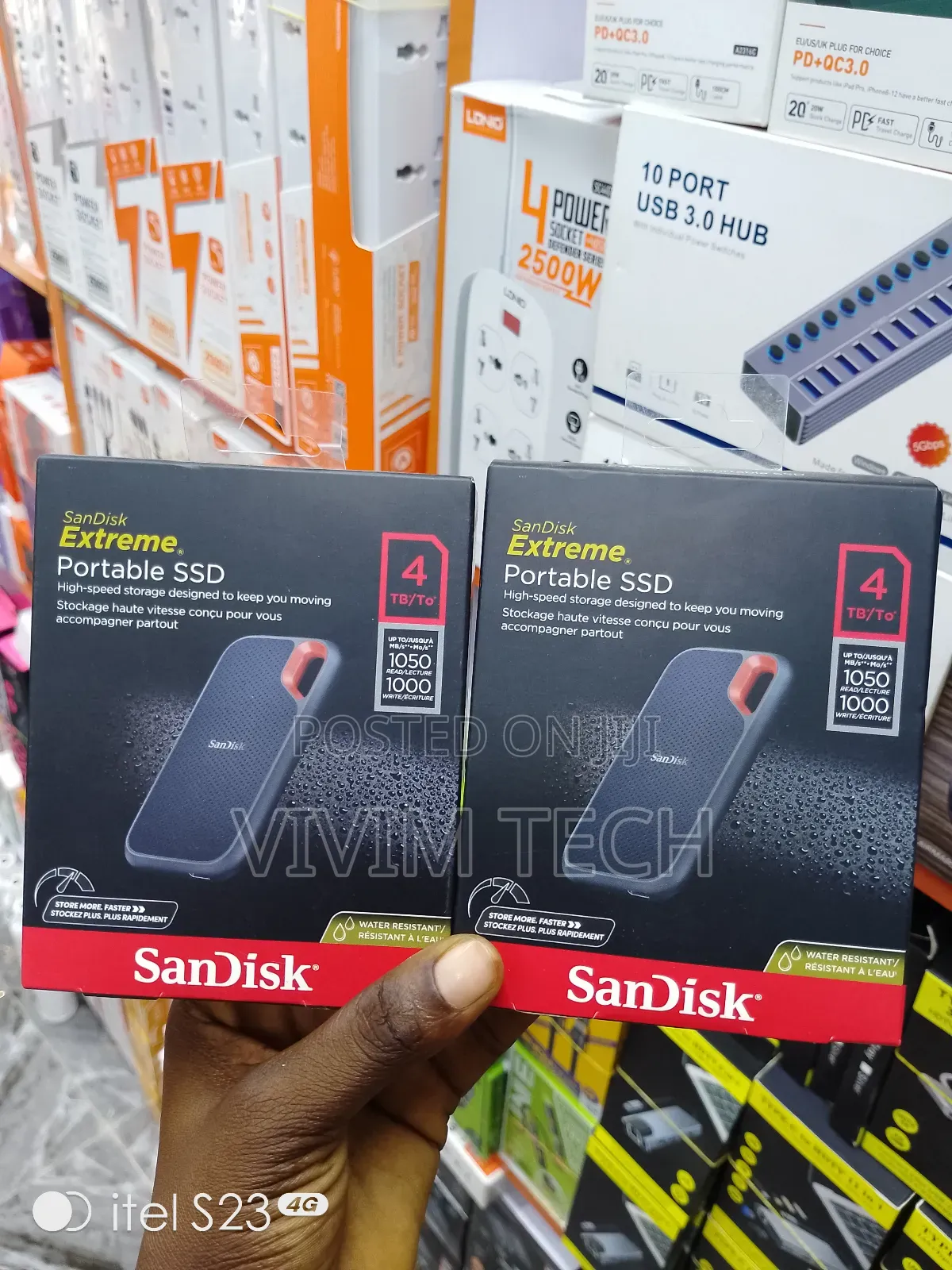 Extreme Portable Sandisk 1,050mbps SSD 4tb