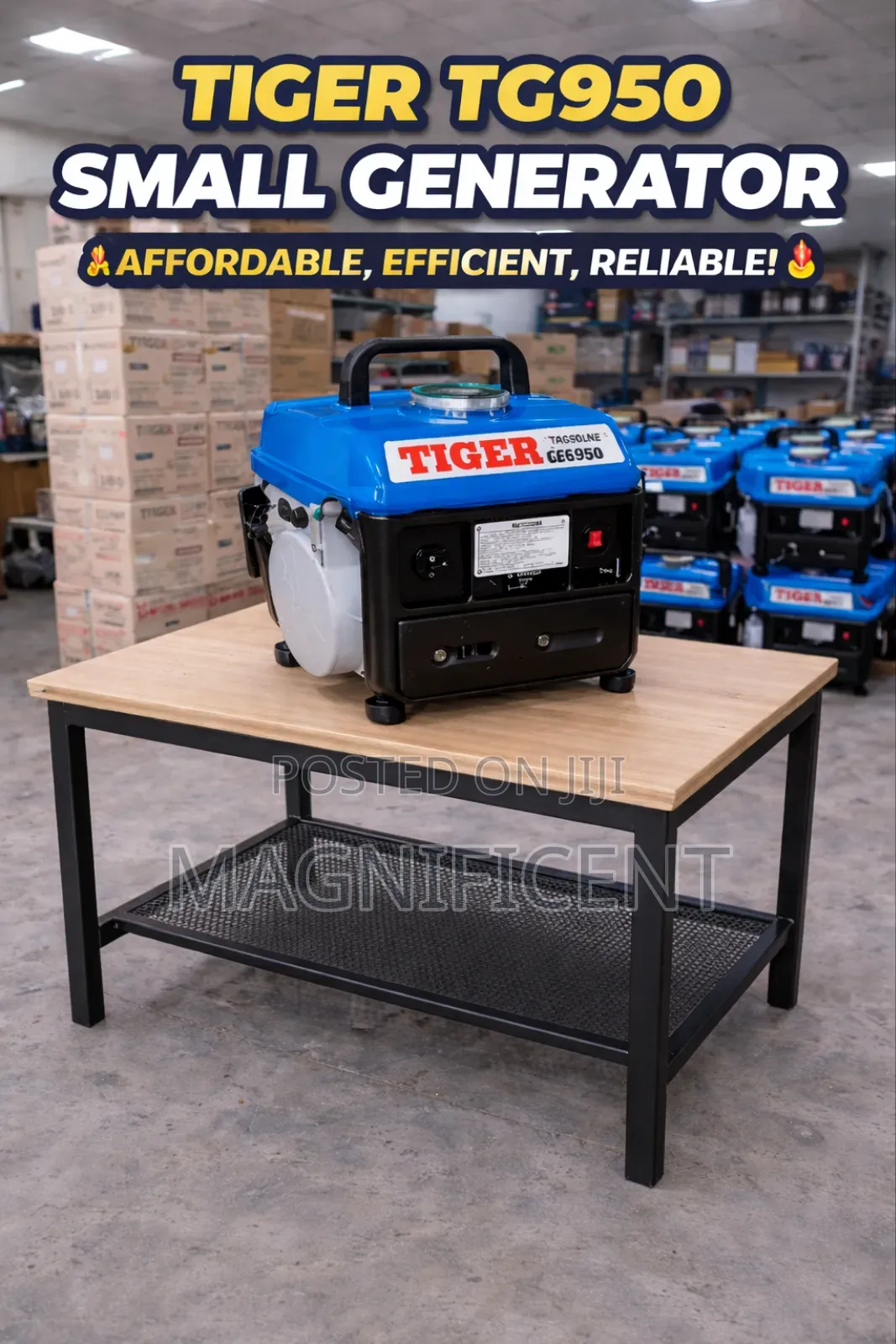 Tiger Tg950 Portable Generator – Compact, Reliable Easy to Use