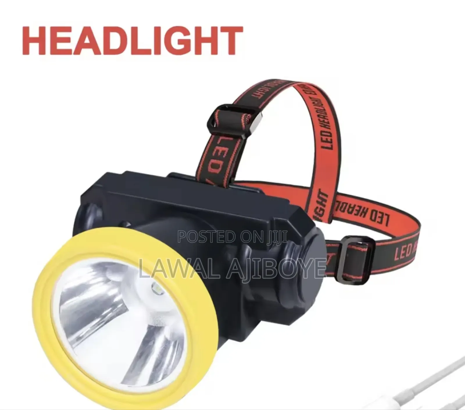 Headlamp Rechargeable Hunting Fshing Battery Strong