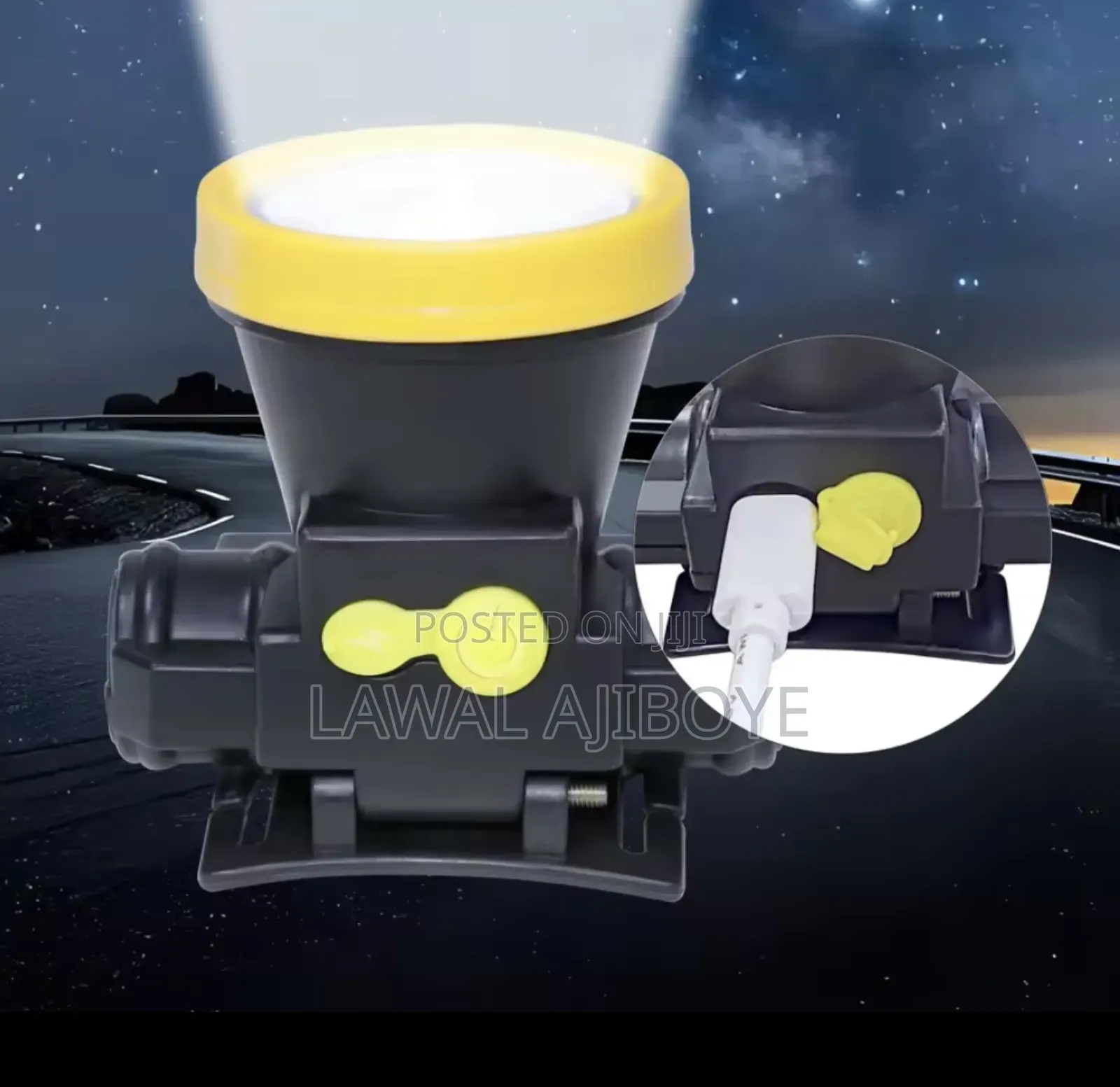 Headlamp Rechargeable Hunting Fshing Battery Strong