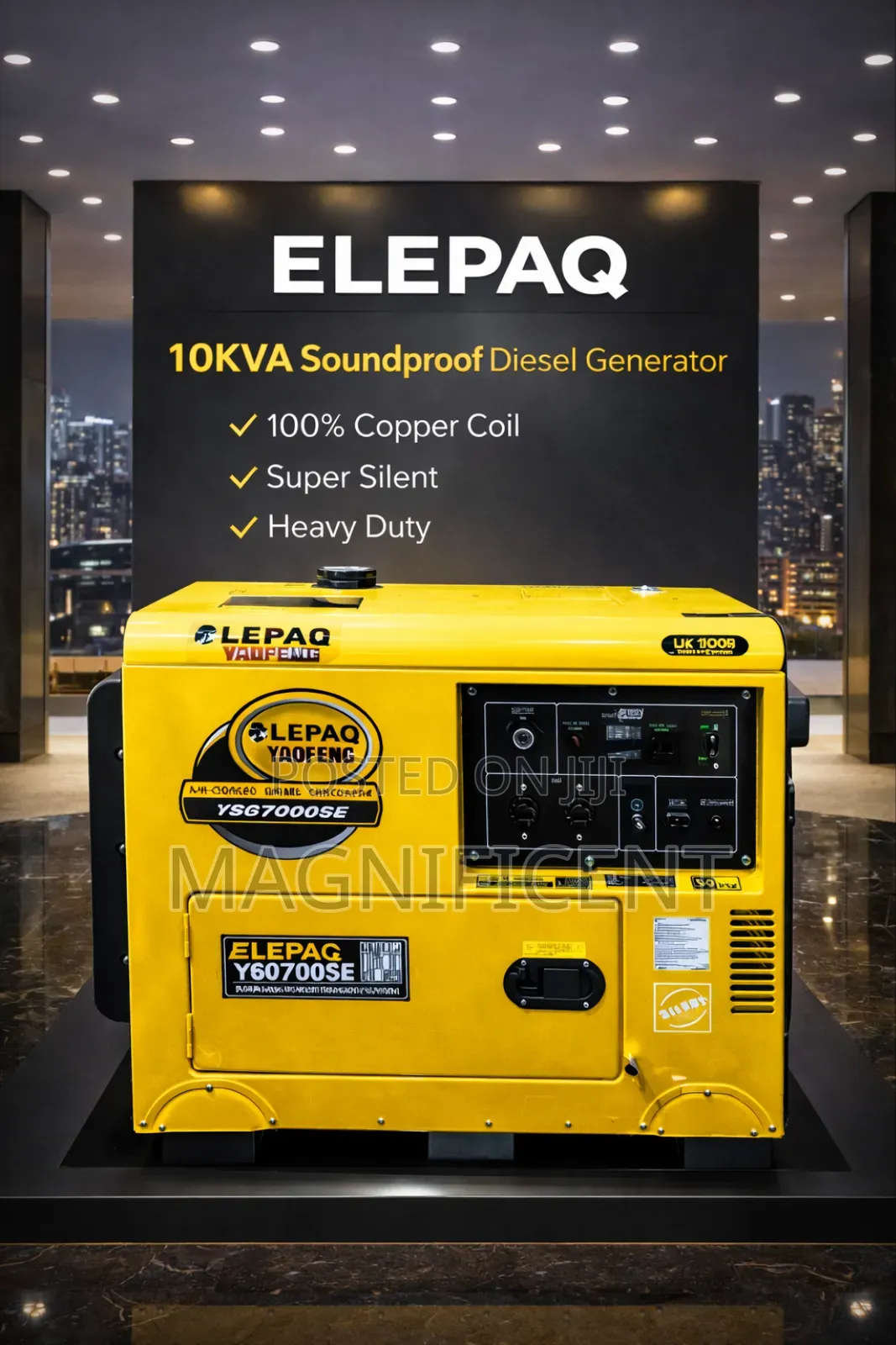 Elepaq 10kva Super Silent Diesel Generator Reliable Fuel Efficient