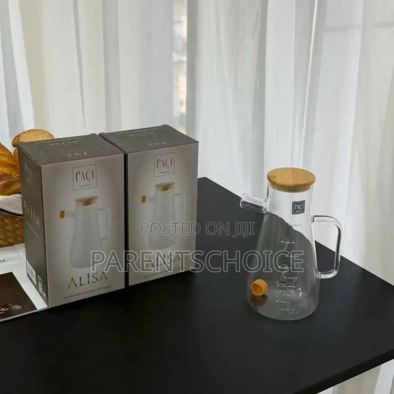 800ml High Borosilicate Glass Oil Bottle With Bamboo Lids