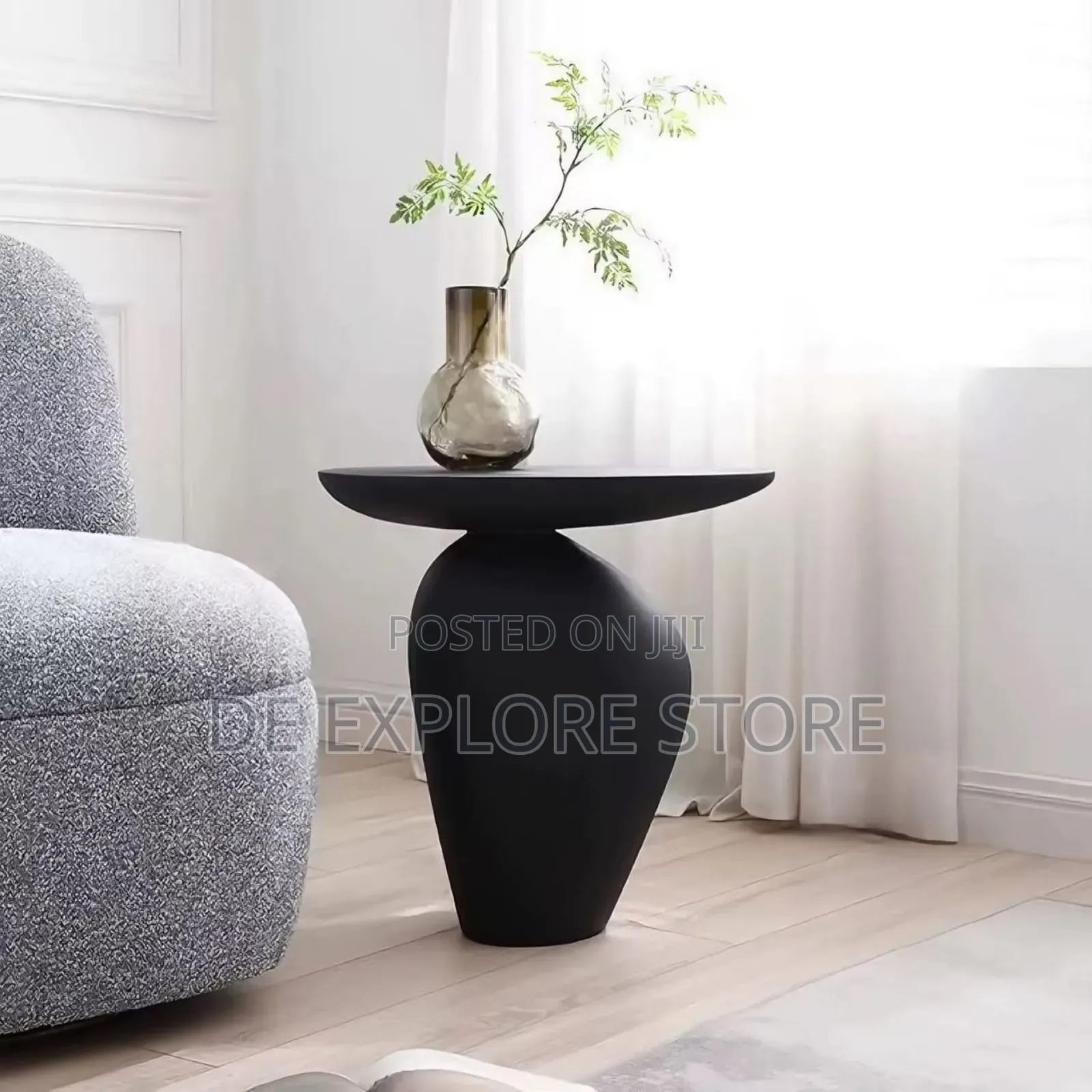 Luxurious Side Table Available in White Color