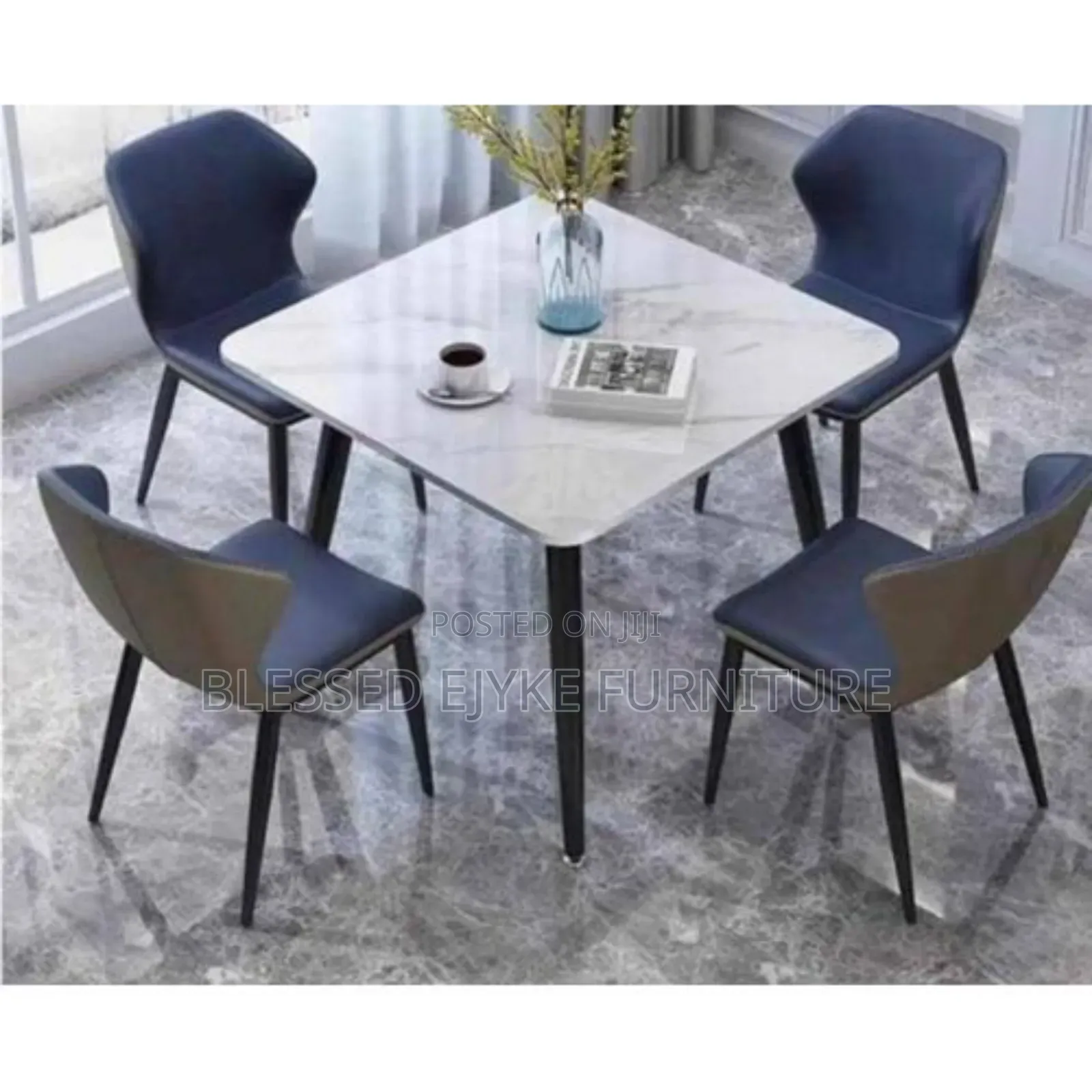 Exclusive Marble Dinning With 4 Chairs