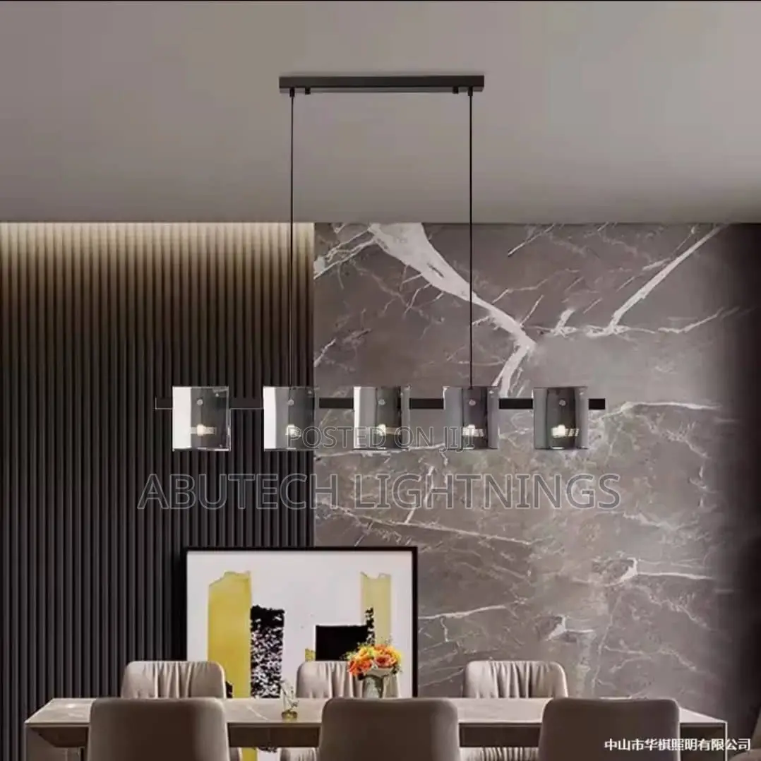 Dining Area Black Glass Luxury Chandelier