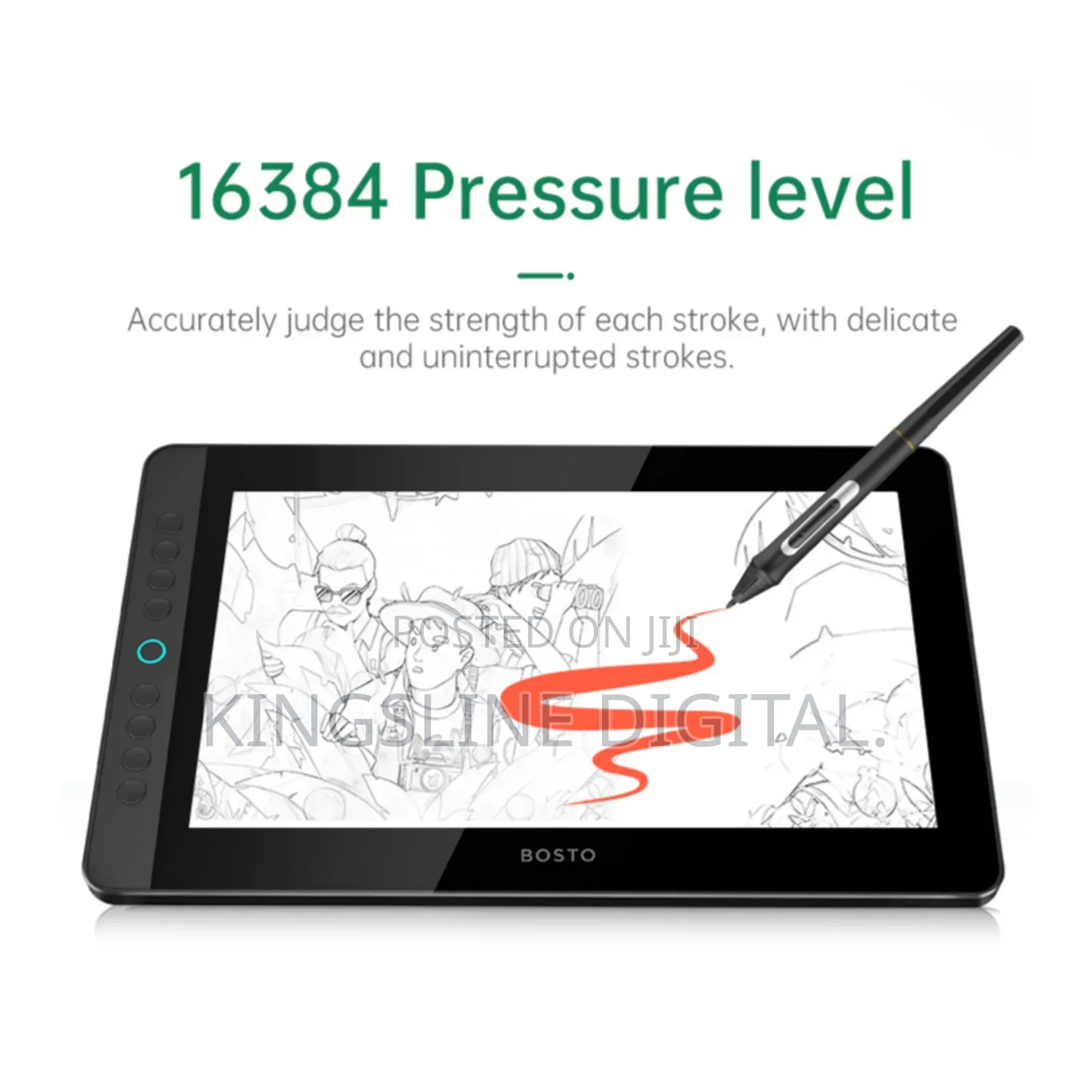 Bosto Bt-12hd Drawing Display Professional Graphics Tablet