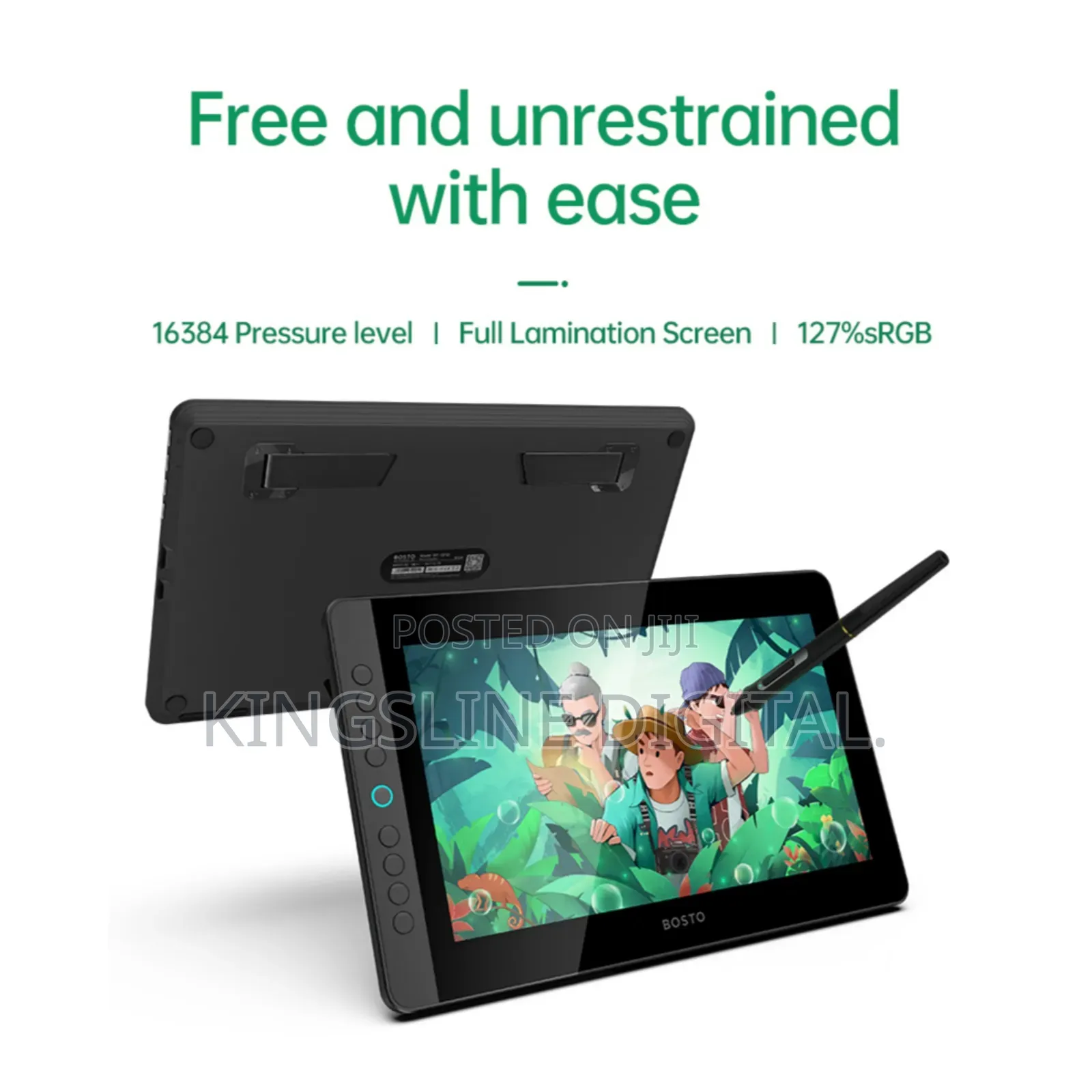 Bosto Bt-12hd Drawing Display Professional Graphics Tablet