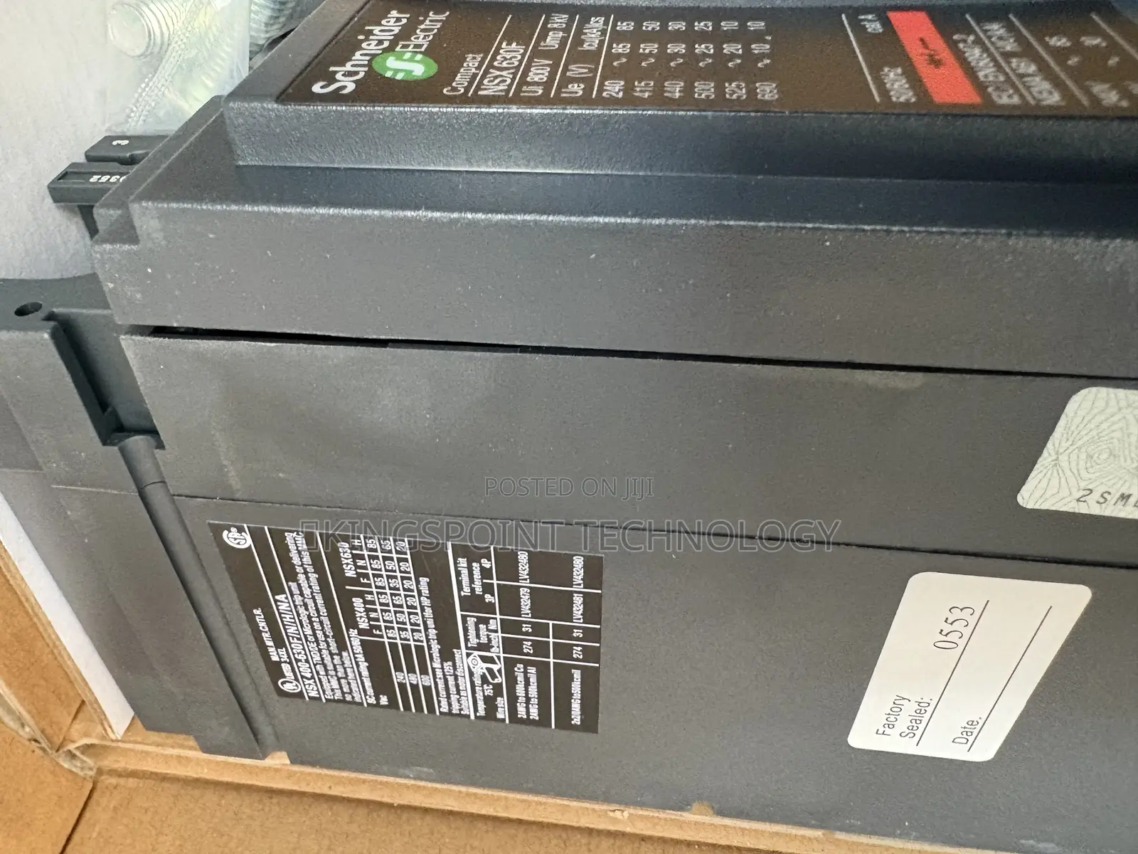 630 Amps 3pole Breaker Schneider