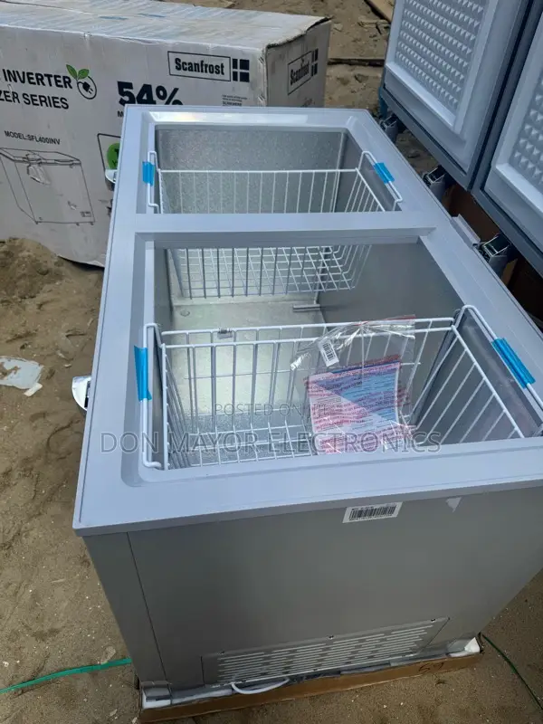 Scanfrost 400 Liters Double Door Inverter Chest Freezer | Sfl400inv