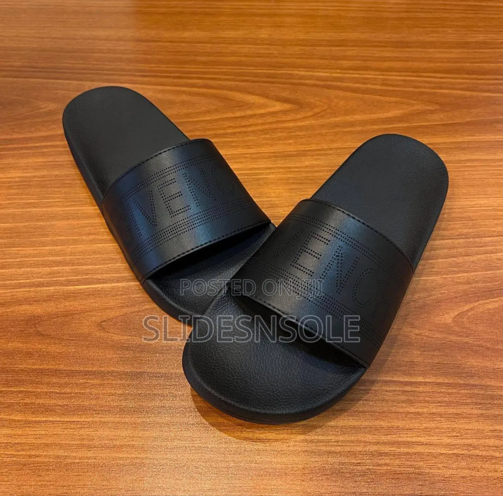 Minimalist Black Slide Sandals