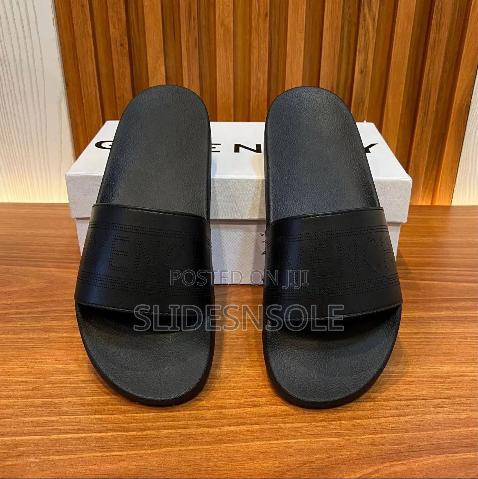 Minimalist Black Slide Sandals