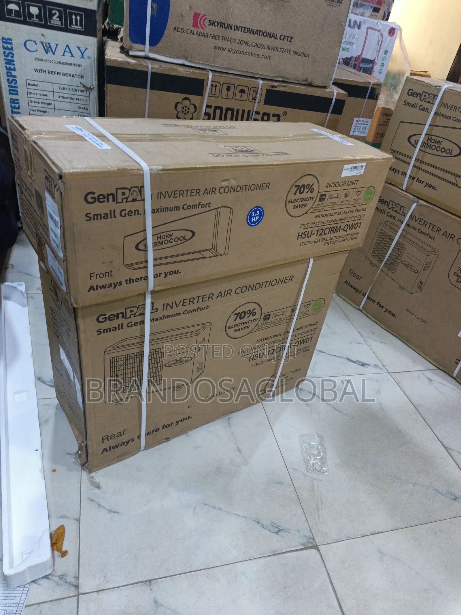 Haier Thermocool Genpal Inverter 1.5hp With Room Cooling-Hsu12cirmqwot