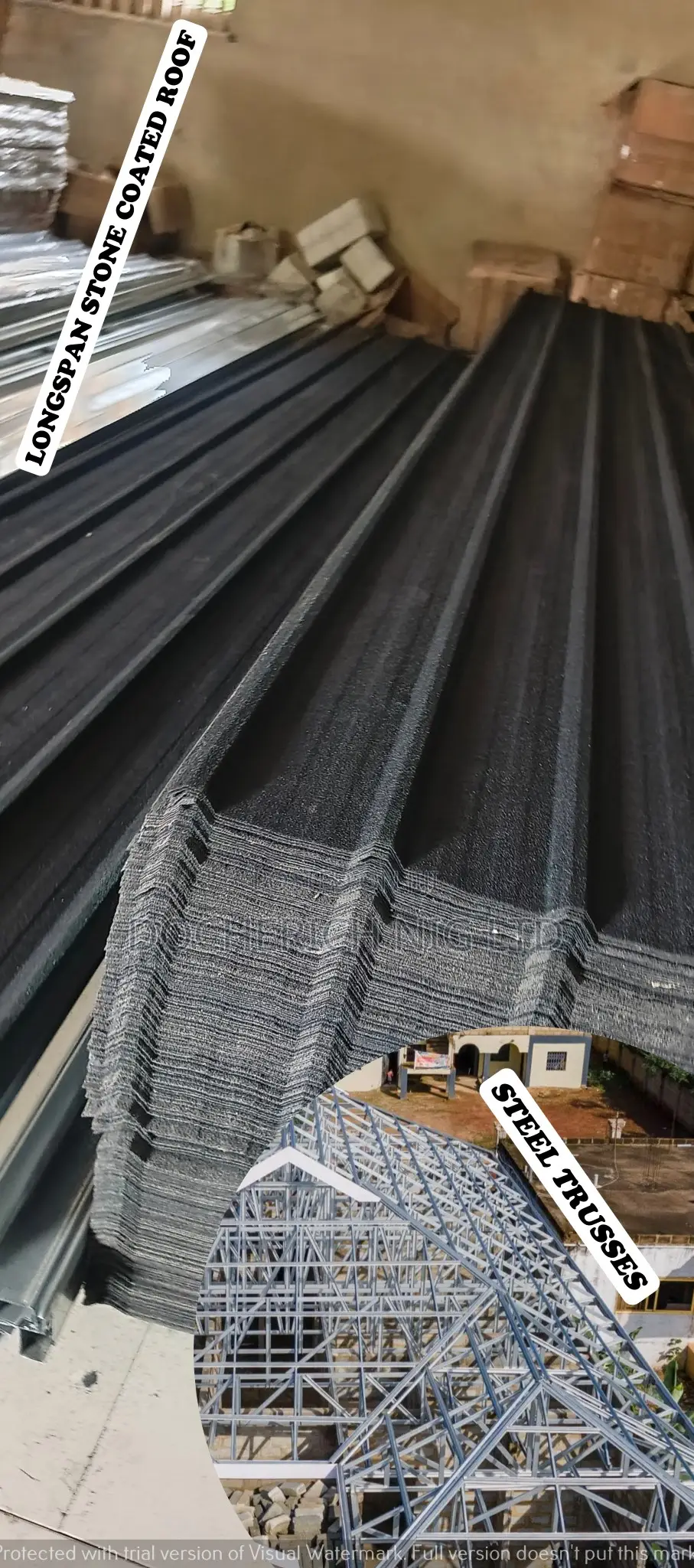 Durable Long Span Stone Coated Roofing Sheet 0.55 Mm
