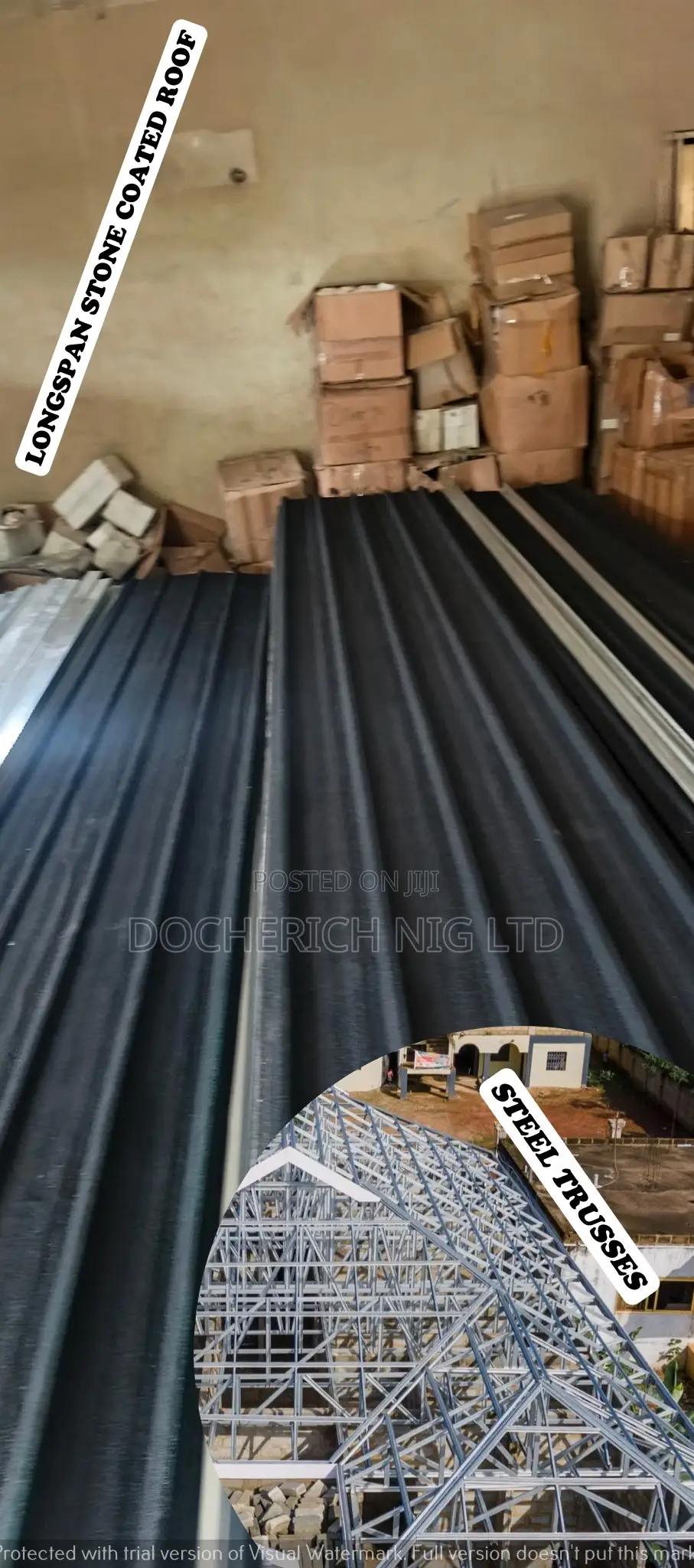 Docherich Long Span Stone Coated And Steel Trusses